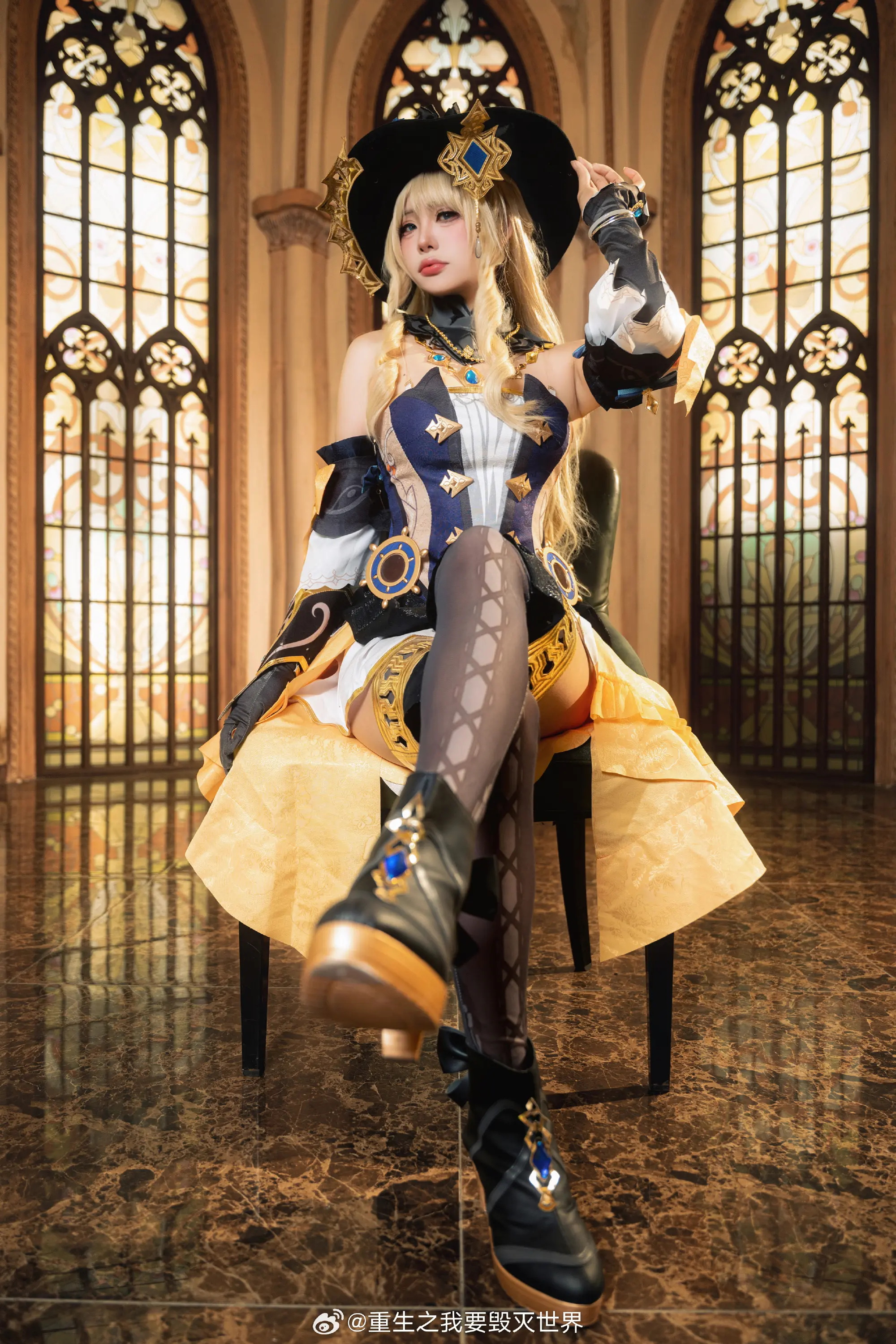 COSPLAY 你知道黄玫瑰的花语吗？ 原神 娜维娅@重生之我要毁灭世界 COSPLAY-第8张