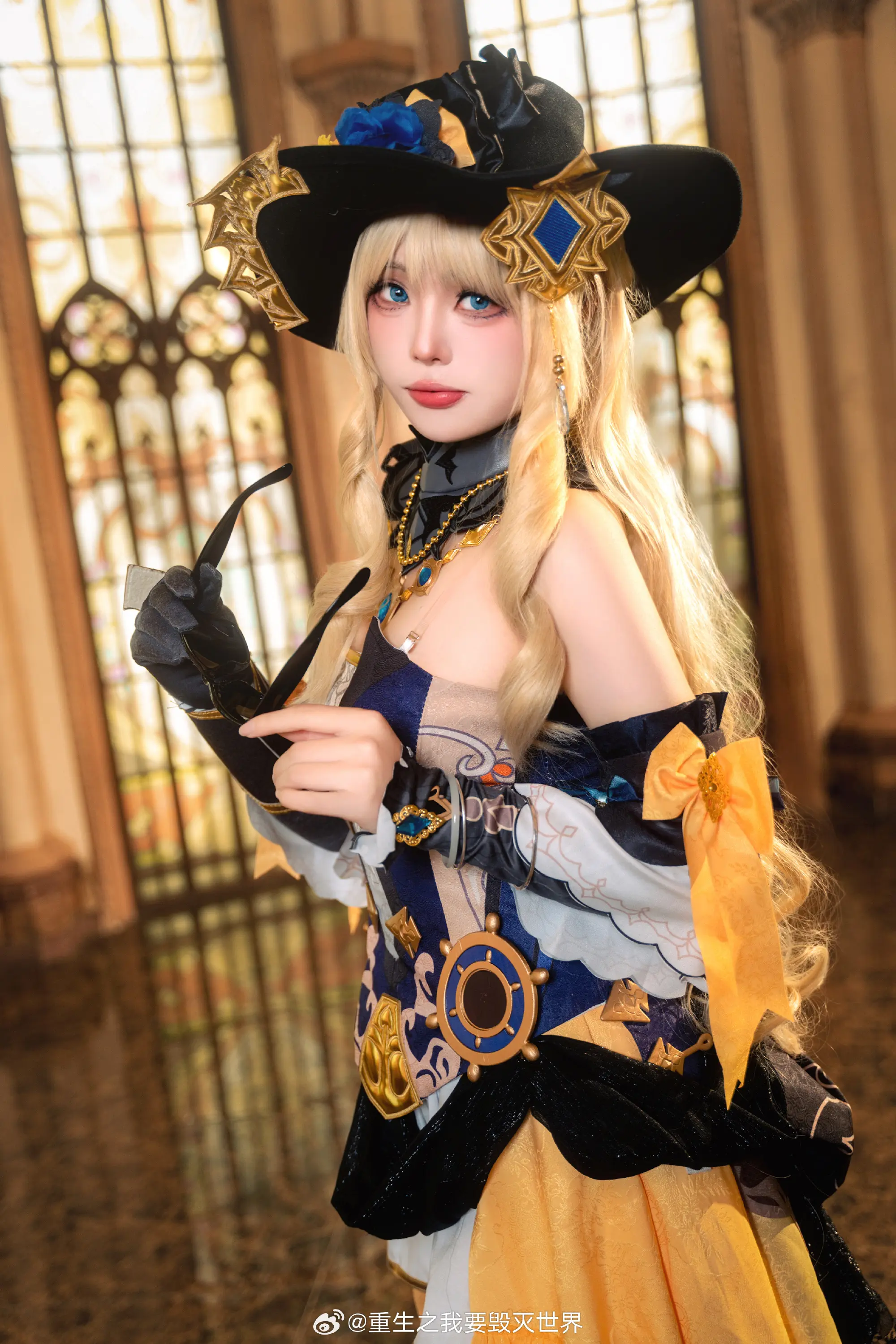 COSPLAY 你知道黄玫瑰的花语吗？ 原神 娜维娅@重生之我要毁灭世界-公众号小姨ai
