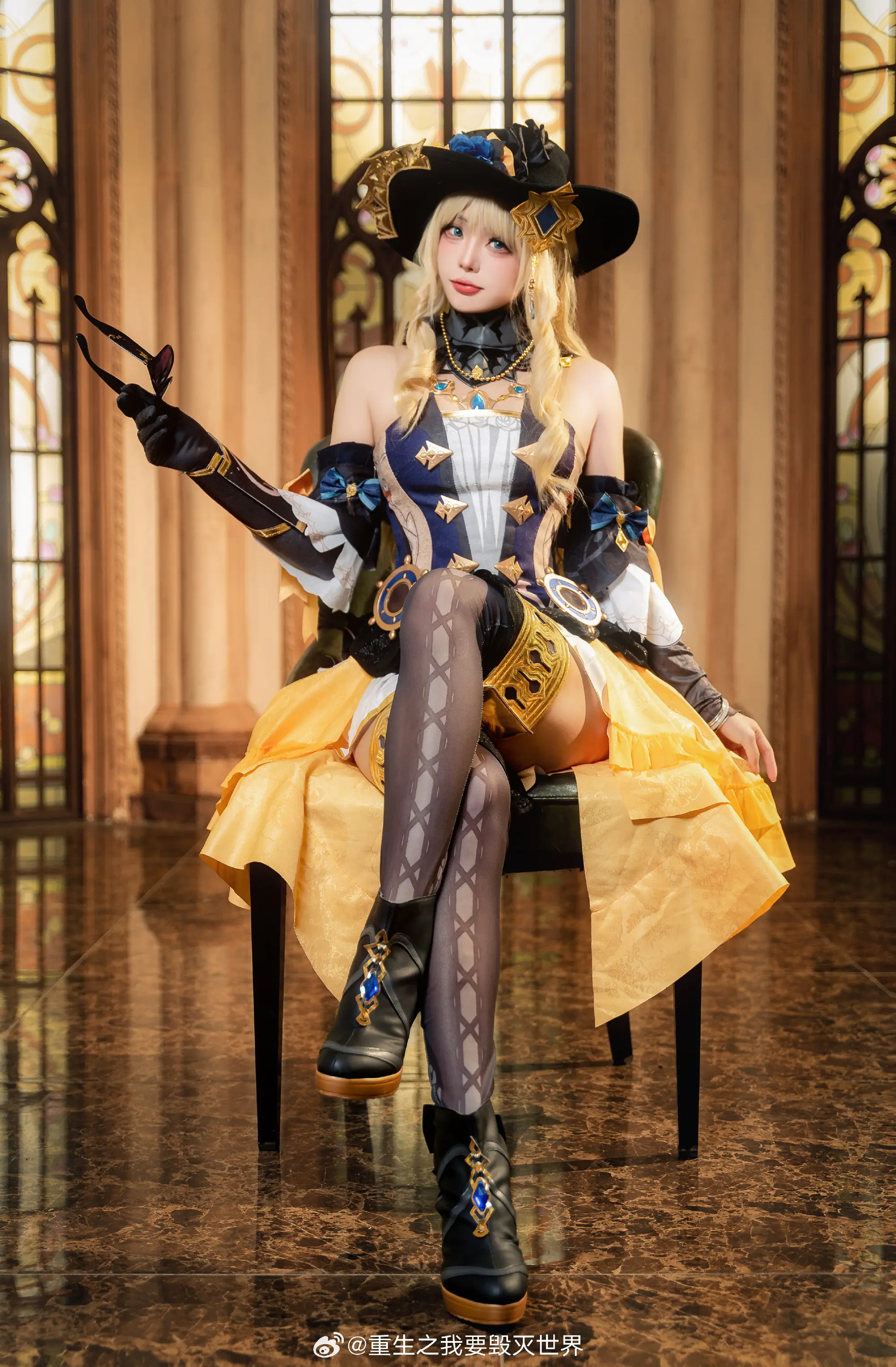 COSPLAY 你知道黄玫瑰的花语吗？ 原神 娜维娅@重生之我要毁灭世界 COSPLAY-第5张