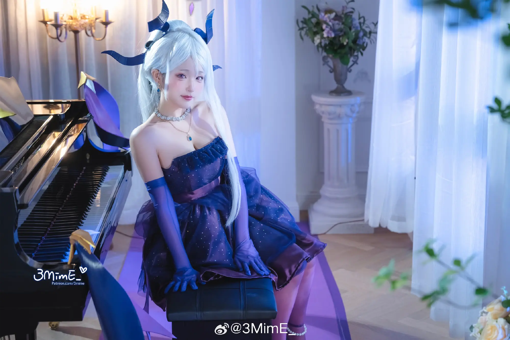 COSPLAY 蔚蓝档案 空崎日奈 礼服@3MimE_ COSPLAY-第3张