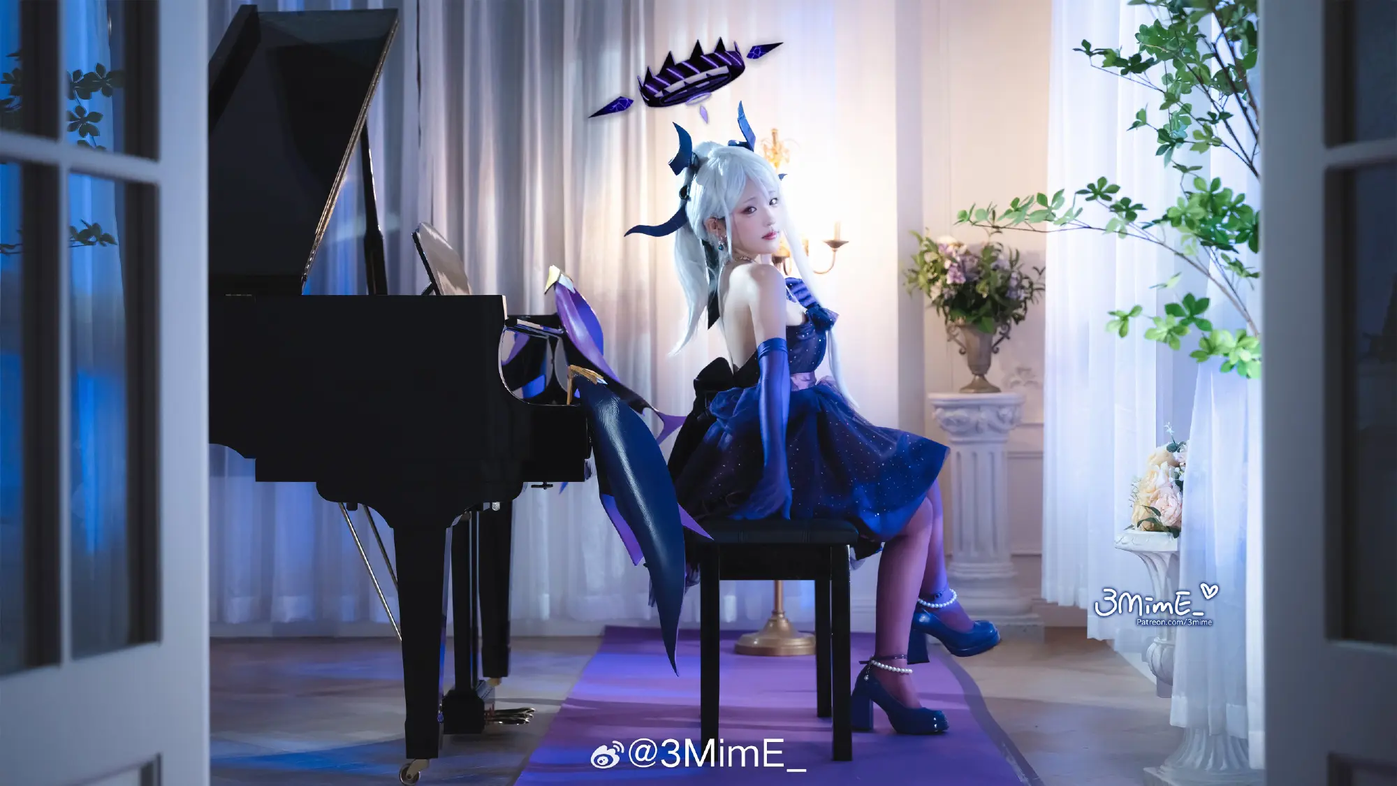 COSPLAY 蔚蓝档案 空崎日奈 礼服@3MimE_ COSPLAY-第2张