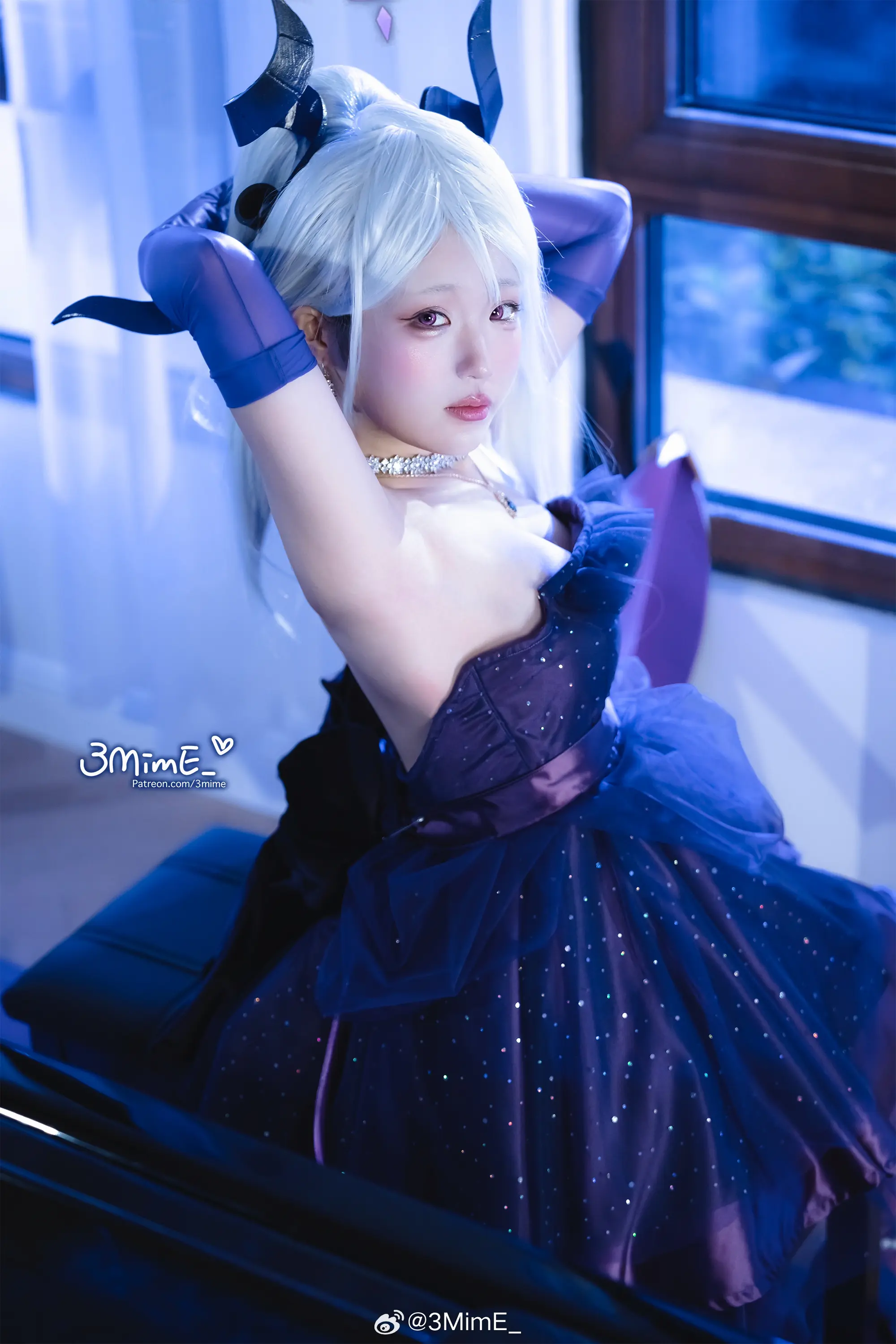 COSPLAY 蔚蓝档案 空崎日奈 礼服@3MimE_ COSPLAY-第7张