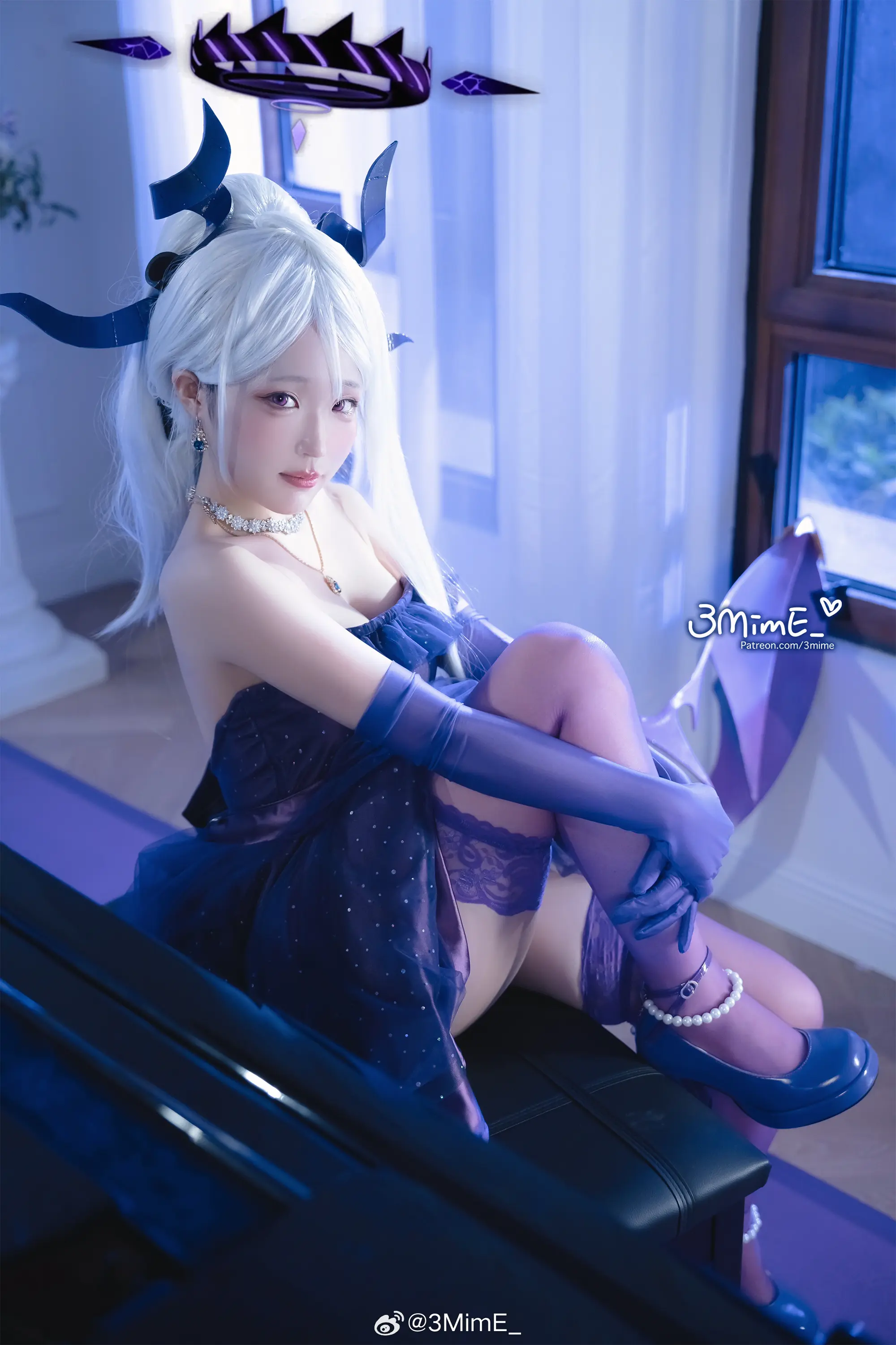 COSPLAY 蔚蓝档案 空崎日奈 礼服@3MimE_ COSPLAY-第8张