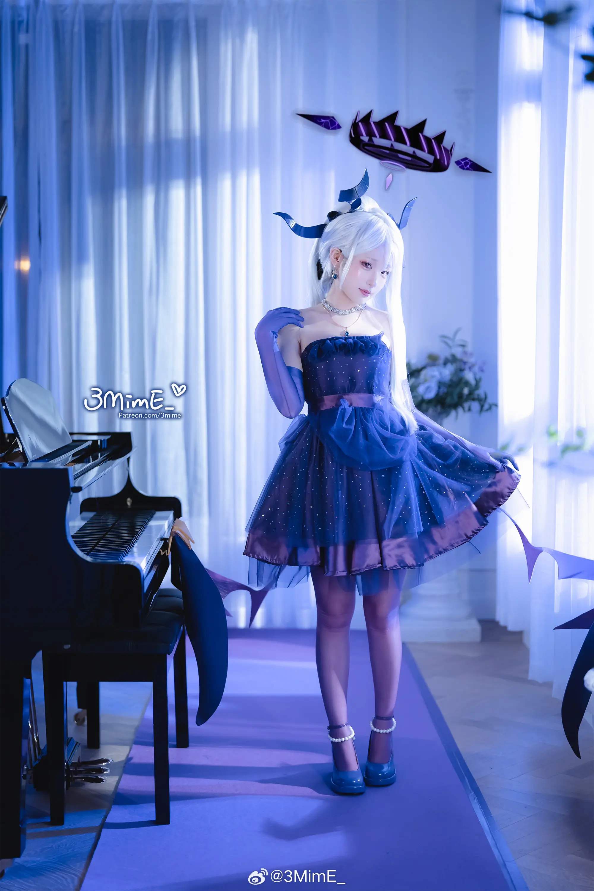 COSPLAY 蔚蓝档案 空崎日奈 礼服@3MimE_ COSPLAY-第4张
