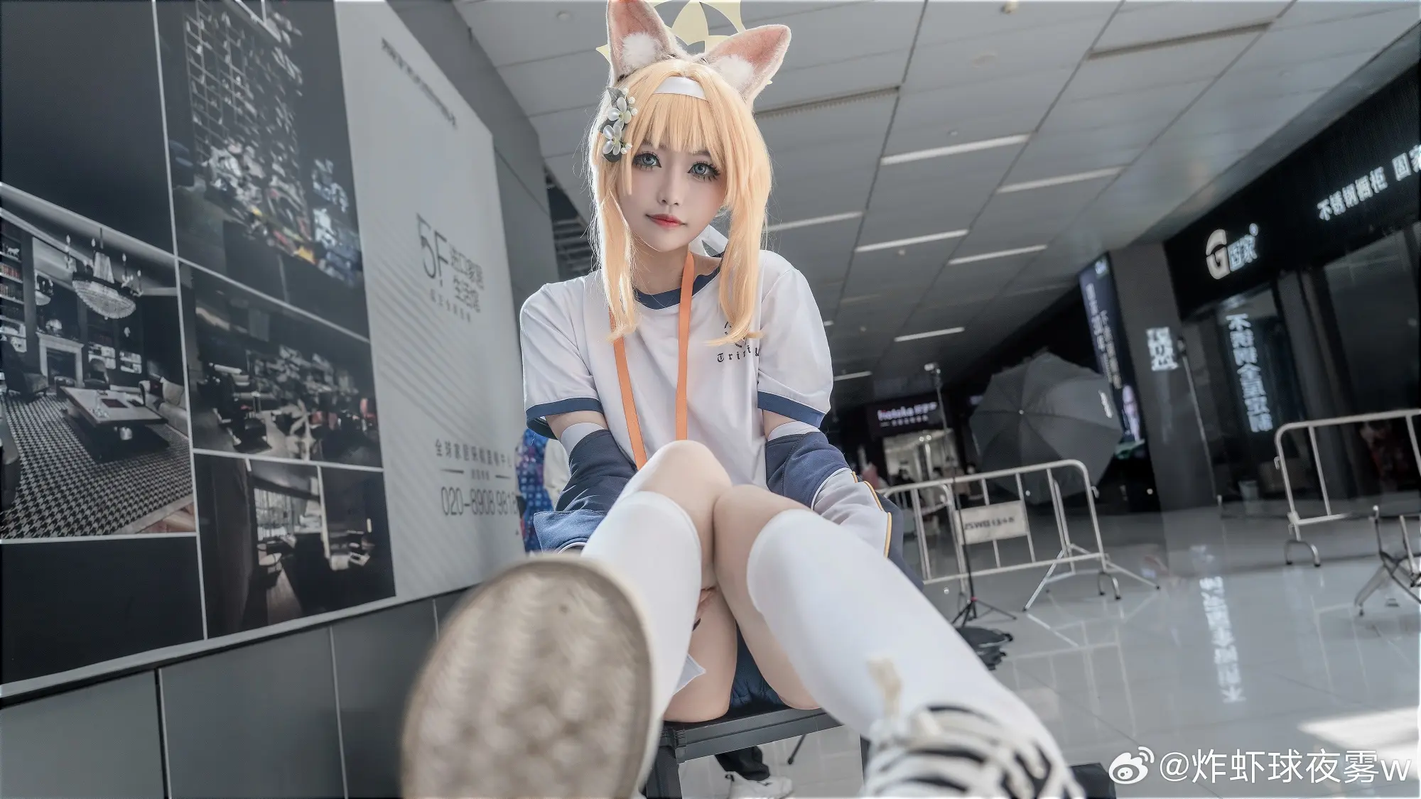 COSPLAY 请……请稍等一下！ 碧蓝档案 玛丽（体操服）@炸虾球夜雾w COSPLAY-第7张