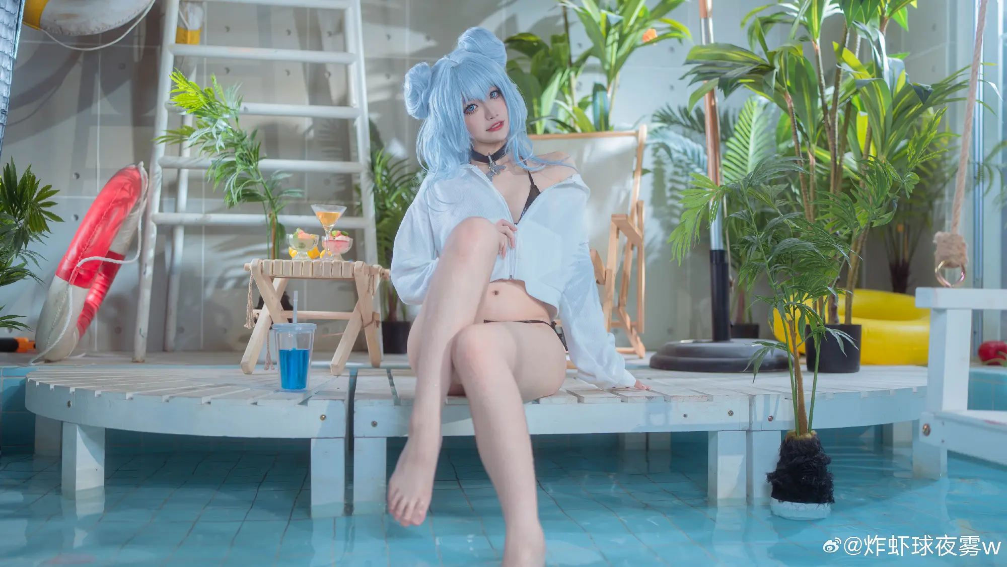 cosplay 少女前线 泳装cos@炸虾球耶呜 COSPLAY-第2张