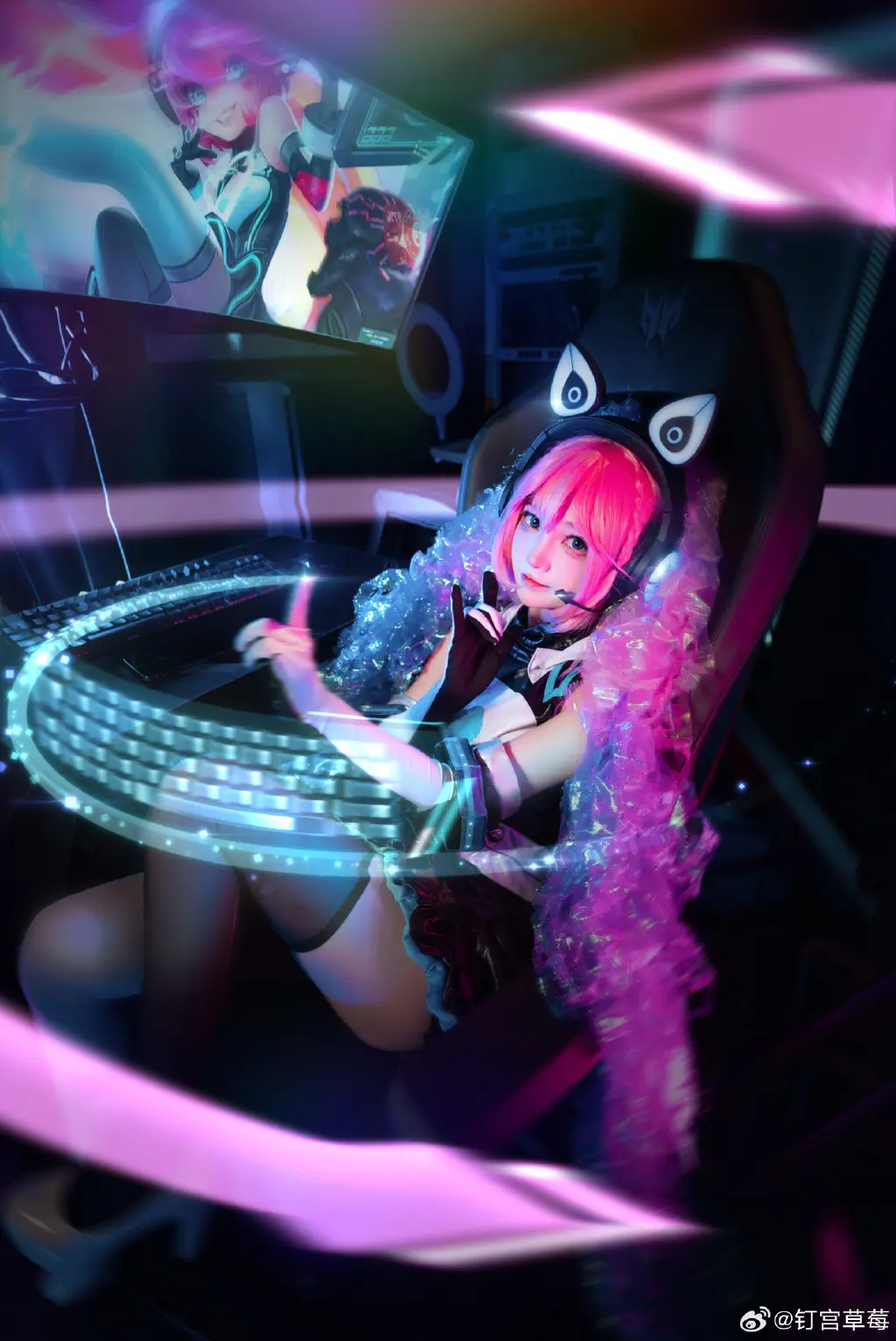 COSPLAY 系统宕机的话，重启就好啦！随时保持出发的勇气！ 王者荣耀 安琪拉cos@钉宫草莓 COSPLAY-第4张