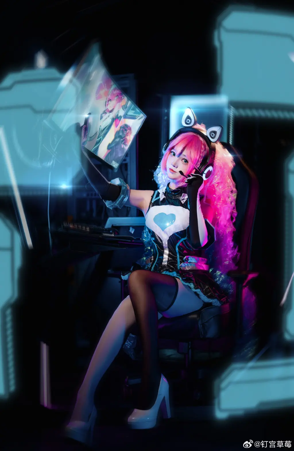 COSPLAY 系统宕机的话，重启就好啦！随时保持出发的勇气！ 王者荣耀 安琪拉cos@钉宫草莓 COSPLAY-第5张