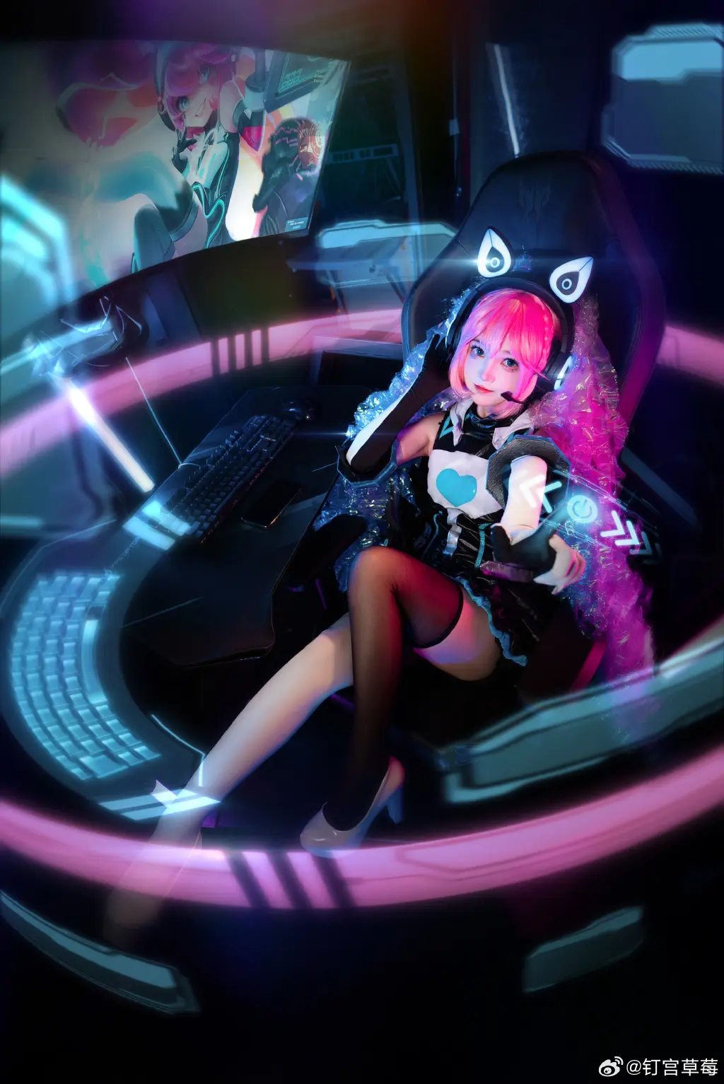 COSPLAY 系统宕机的话，重启就好啦！随时保持出发的勇气！ 王者荣耀 安琪拉cos@钉宫草莓 COSPLAY-第2张