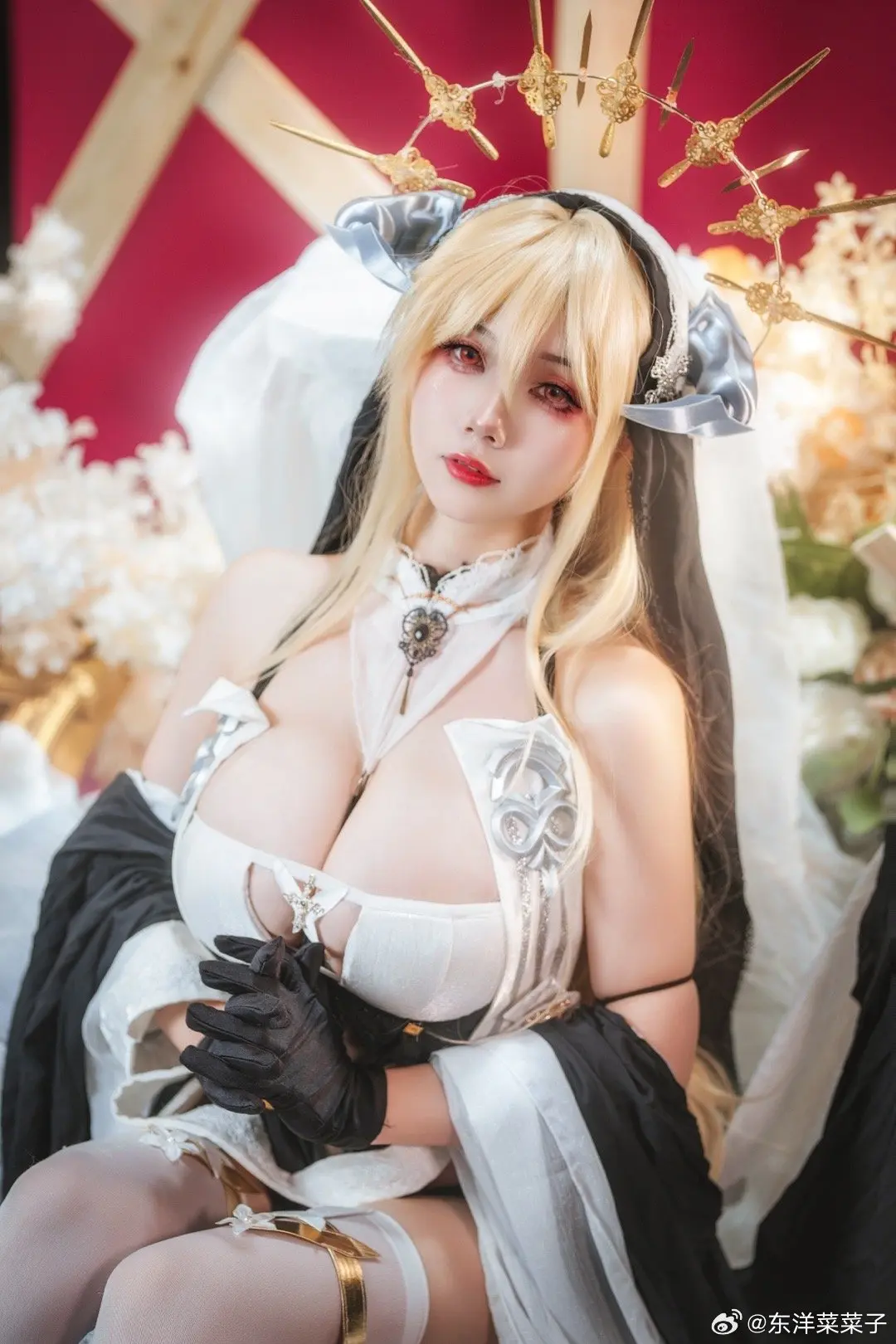COSPLAY 愿您今日也能得到祝福 碧蓝航线怨仇cos@修修猫ww-公众号小姨ai