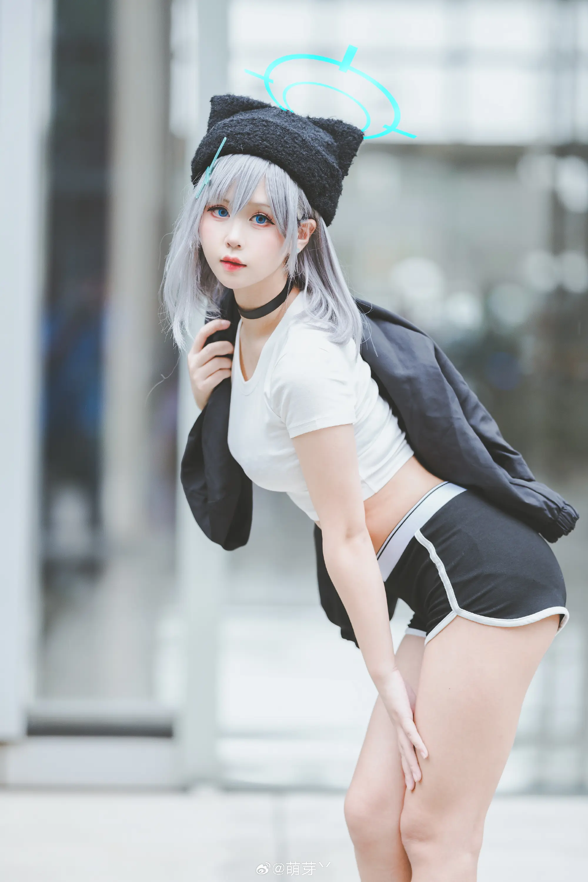 COSPLAY 这件衣服是为老师穿的 碧蓝档案 砂狼白子@萌芽丷-公众号小姨ai