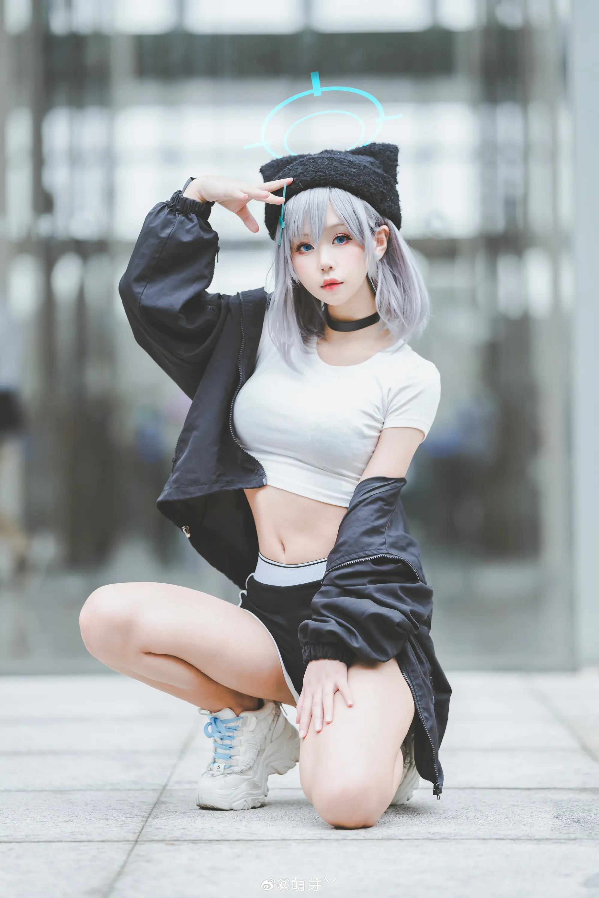 COSPLAY 这件衣服是为老师穿的 碧蓝档案 砂狼白子@萌芽丷-公众号小姨ai