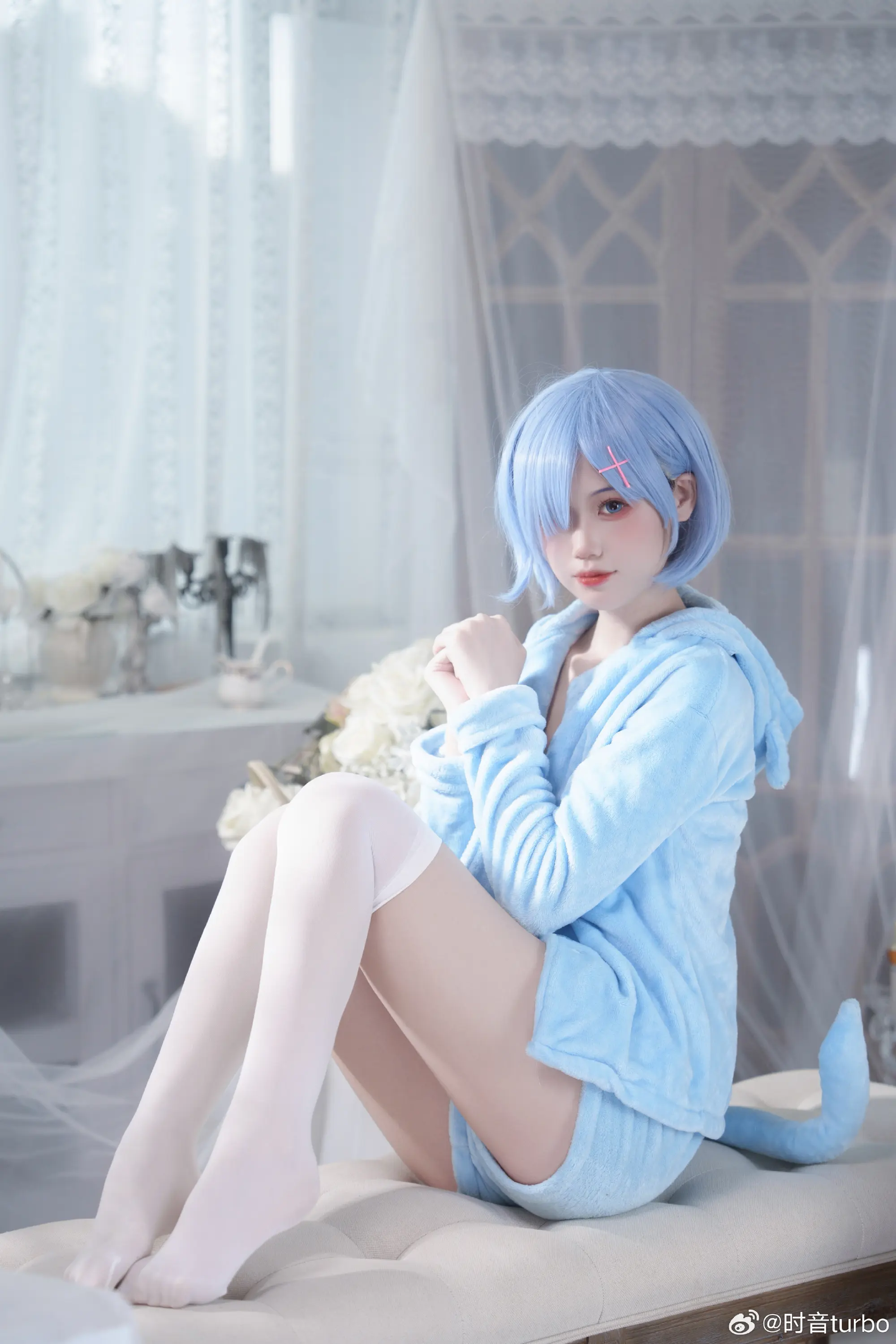 COSPLAY 如果真爱有颜色，那一定是蓝色 从零开始的异世界生活  蕾姆@时音turbo COSPLAY-第2张