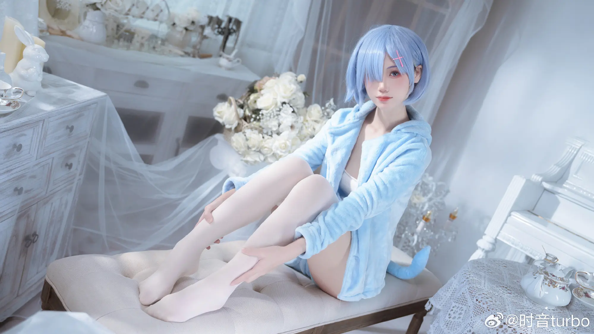 COSPLAY 如果真爱有颜色，那一定是蓝色 从零开始的异世界生活  蕾姆@时音turbo COSPLAY-第7张