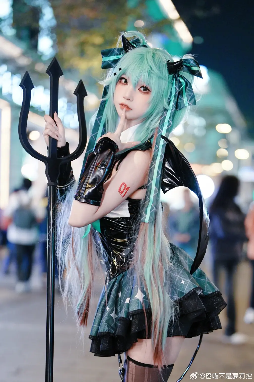 cosplay 初音未来@橙喵不是萝莉控-公众号小姨ai
