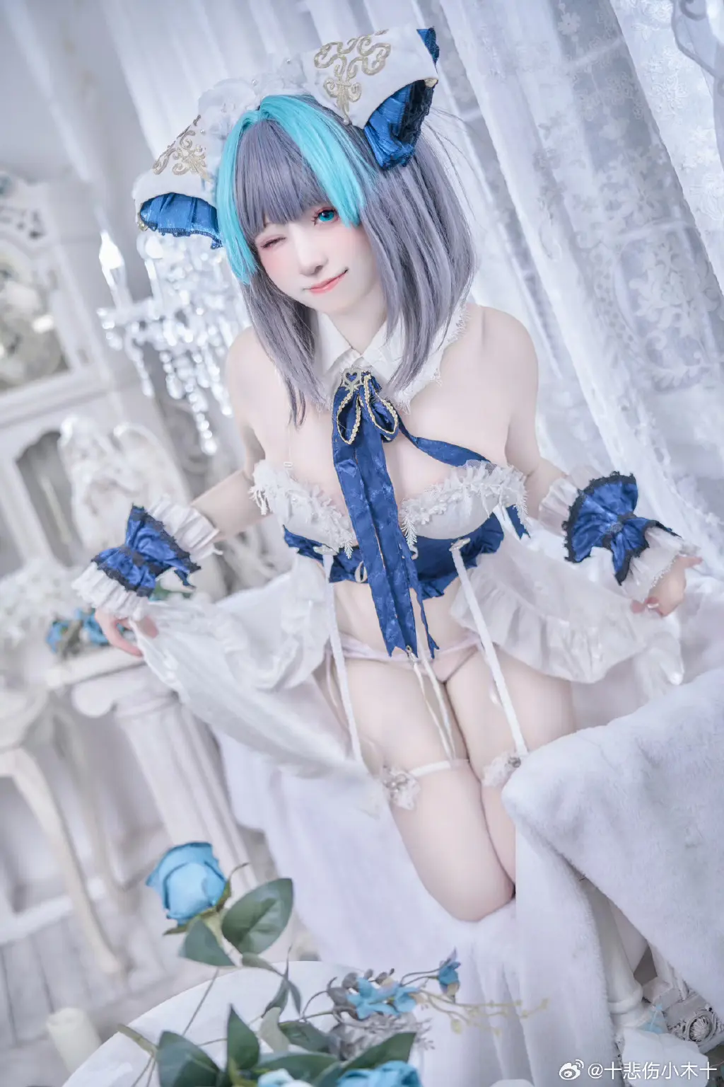 COSPLAY 碧蓝航线 柴郡睡衣cos@十悲伤小木十 COSPLAY-第6张