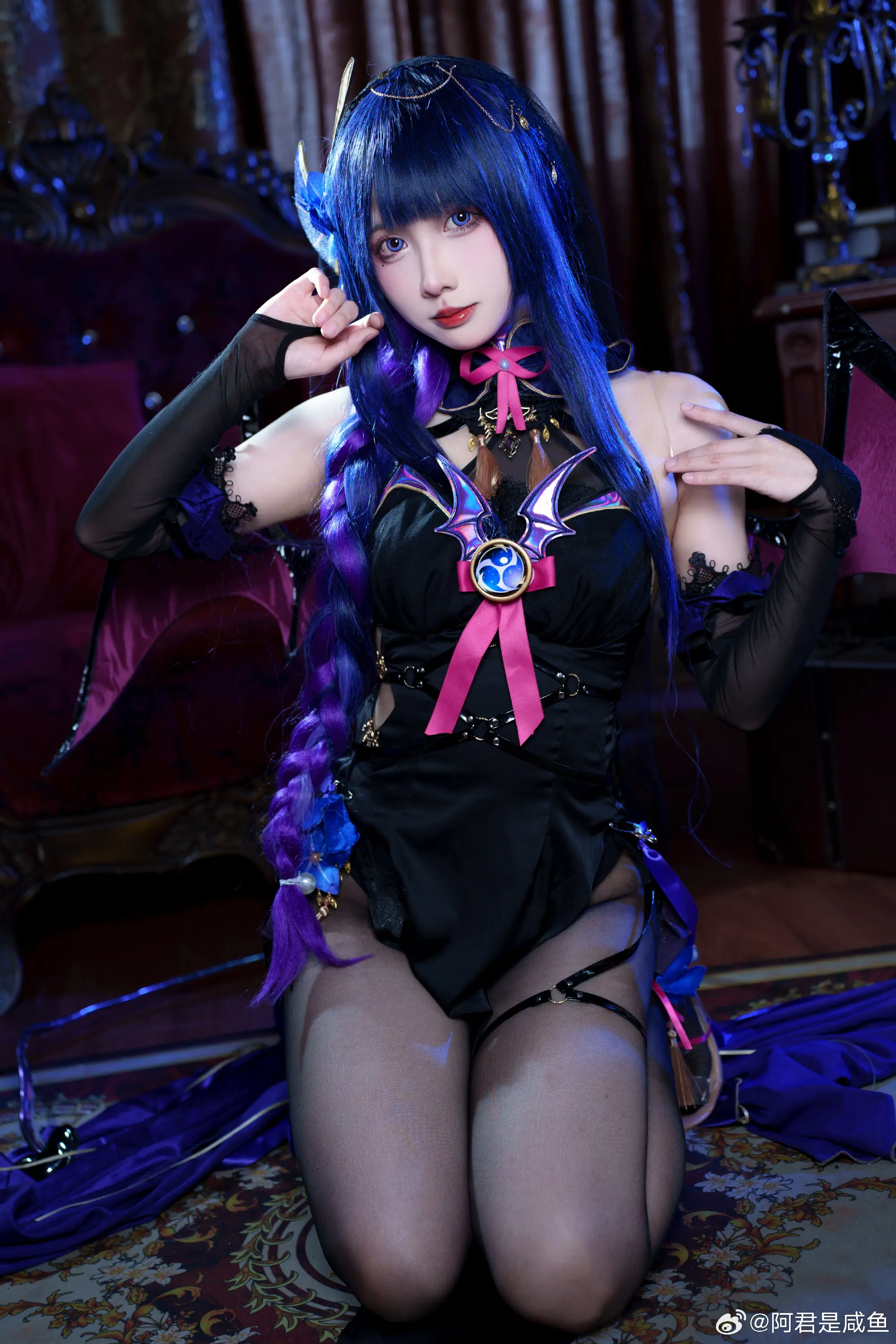 COSPLAY 原神 雷电将军@阿君是咸鱼-公众号小姨ai