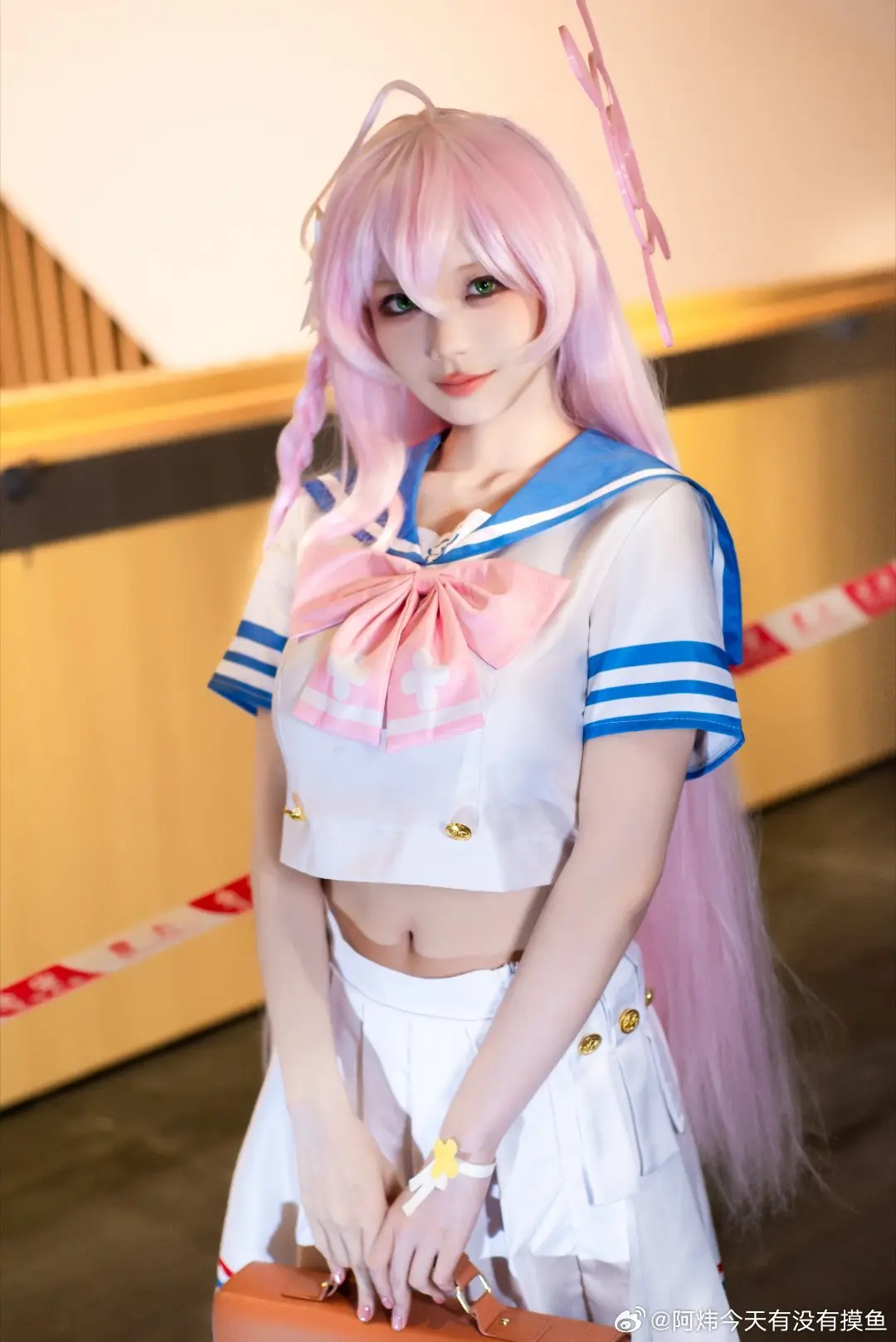 cosplay ……居然能在这里遇到老师 蔚蓝档案only 浦和 花子@盐桃柚鳥-公众号小姨ai