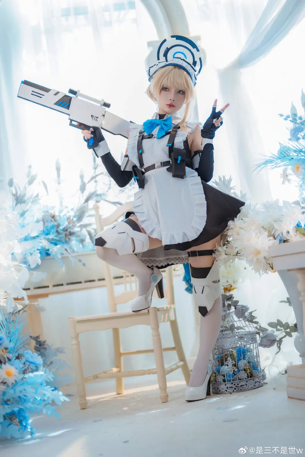 cosplay 如果是学兔子的话，我也会一点. 蔚蓝档案 飞鸟马时@是三不是世w COSPLAY-第4张