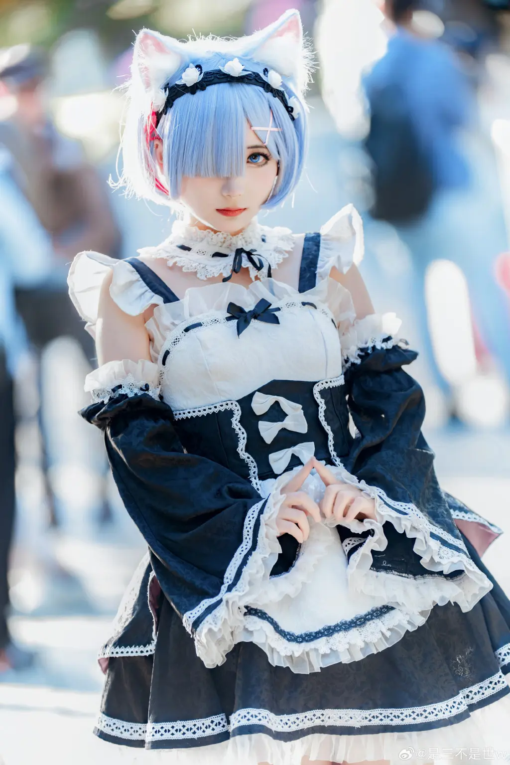 COSPLAY RE0 蕾姆 你就是蕾姆的英雄.@是三不是世w COSPLAY-第16张
