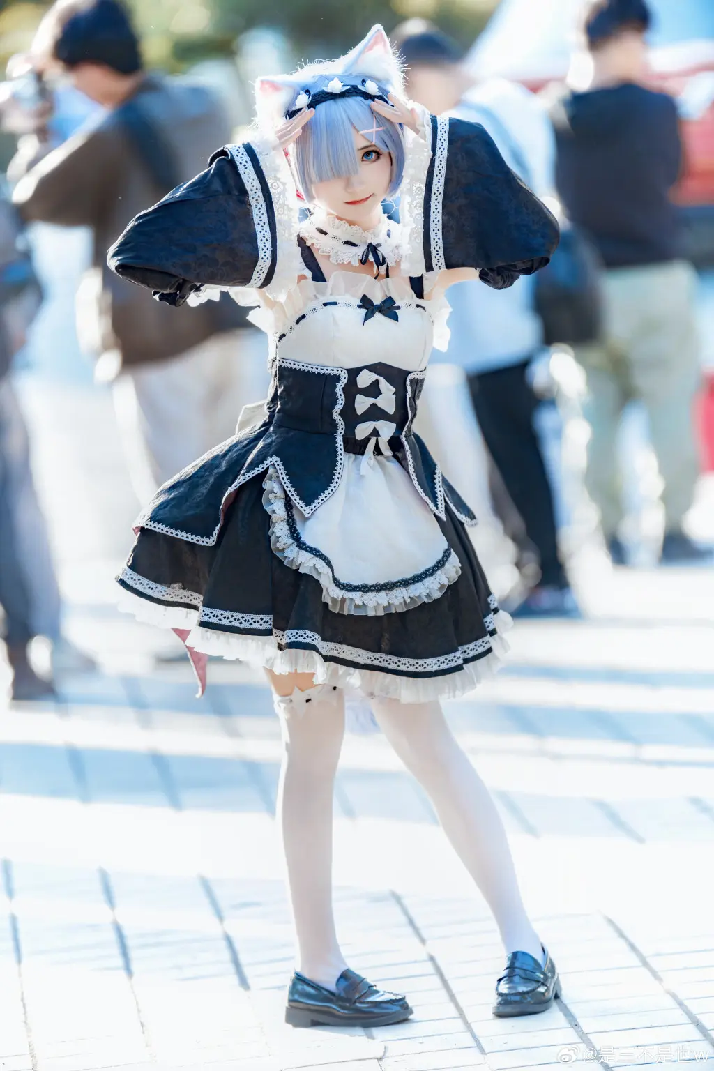 COSPLAY RE0 蕾姆 你就是蕾姆的英雄.@是三不是世w COSPLAY-第15张