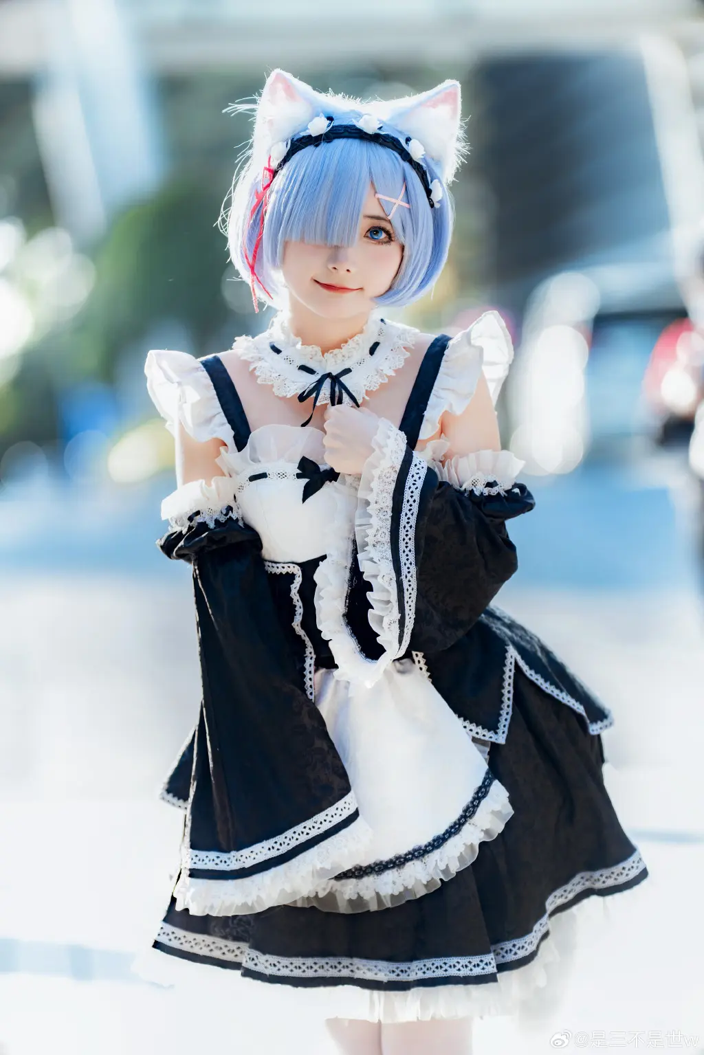 COSPLAY RE0 蕾姆 你就是蕾姆的英雄.@是三不是世w COSPLAY-第3张