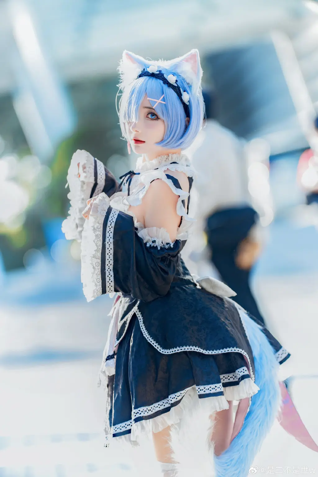 COSPLAY RE0 蕾姆 你就是蕾姆的英雄.@是三不是世w COSPLAY-第4张