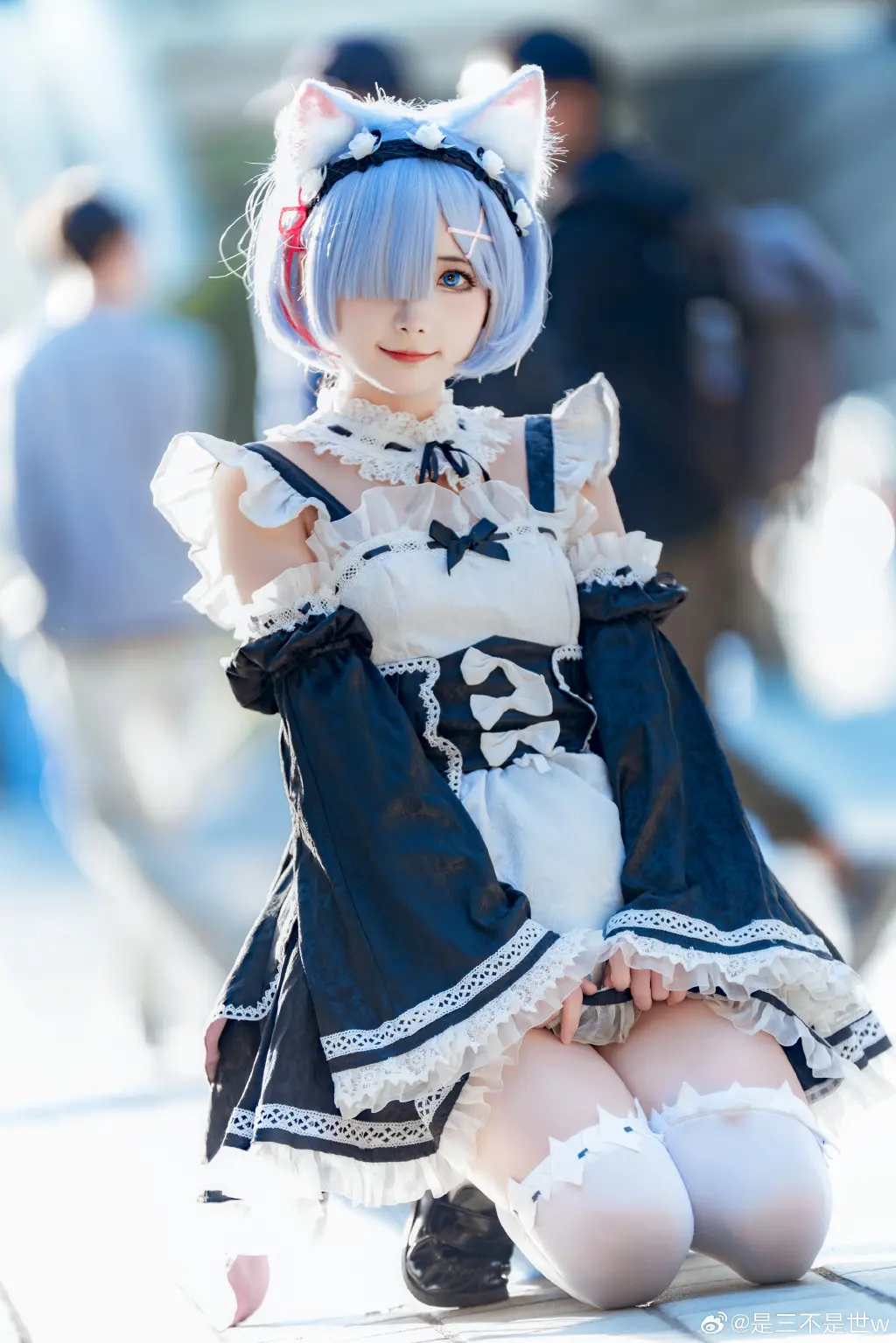 COSPLAY RE0 蕾姆 你就是蕾姆的英雄.@是三不是世w COSPLAY-第6张