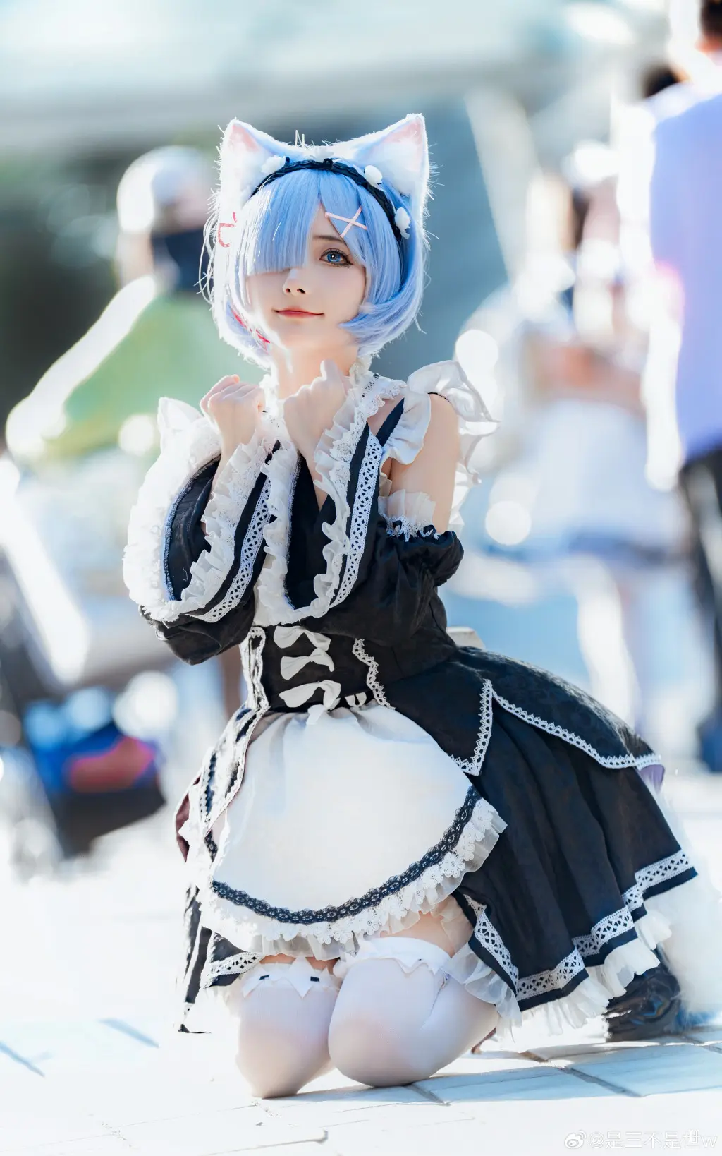 COSPLAY RE0 蕾姆 你就是蕾姆的英雄.@是三不是世w COSPLAY-第7张