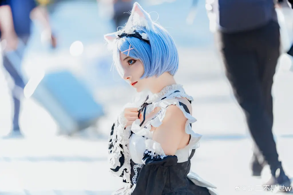 COSPLAY RE0 蕾姆 你就是蕾姆的英雄.@是三不是世w COSPLAY-第9张