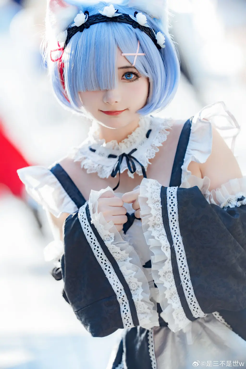COSPLAY RE0 蕾姆 你就是蕾姆的英雄.@是三不是世w COSPLAY-第11张