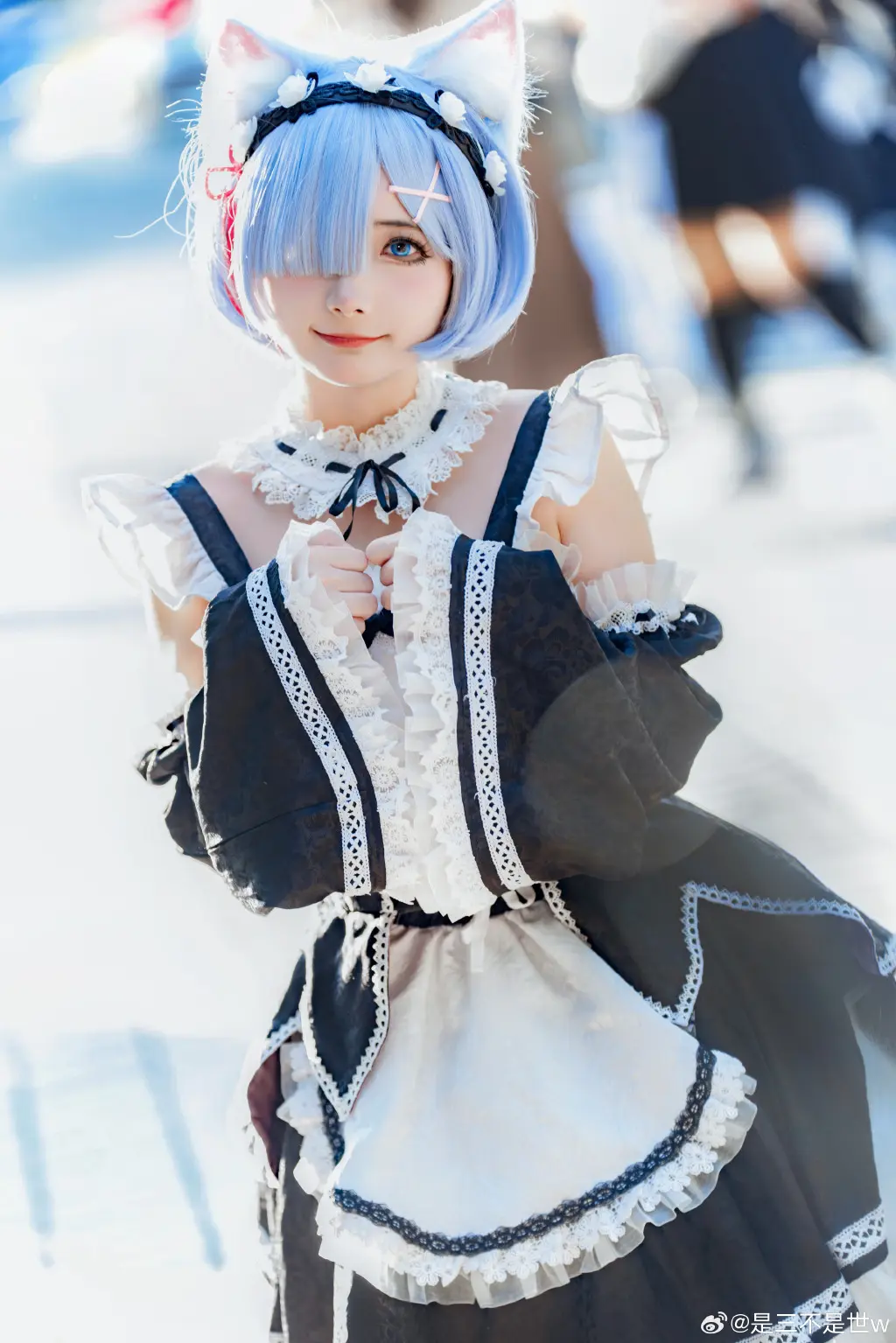 COSPLAY RE0 蕾姆 你就是蕾姆的英雄.@是三不是世w COSPLAY-第12张