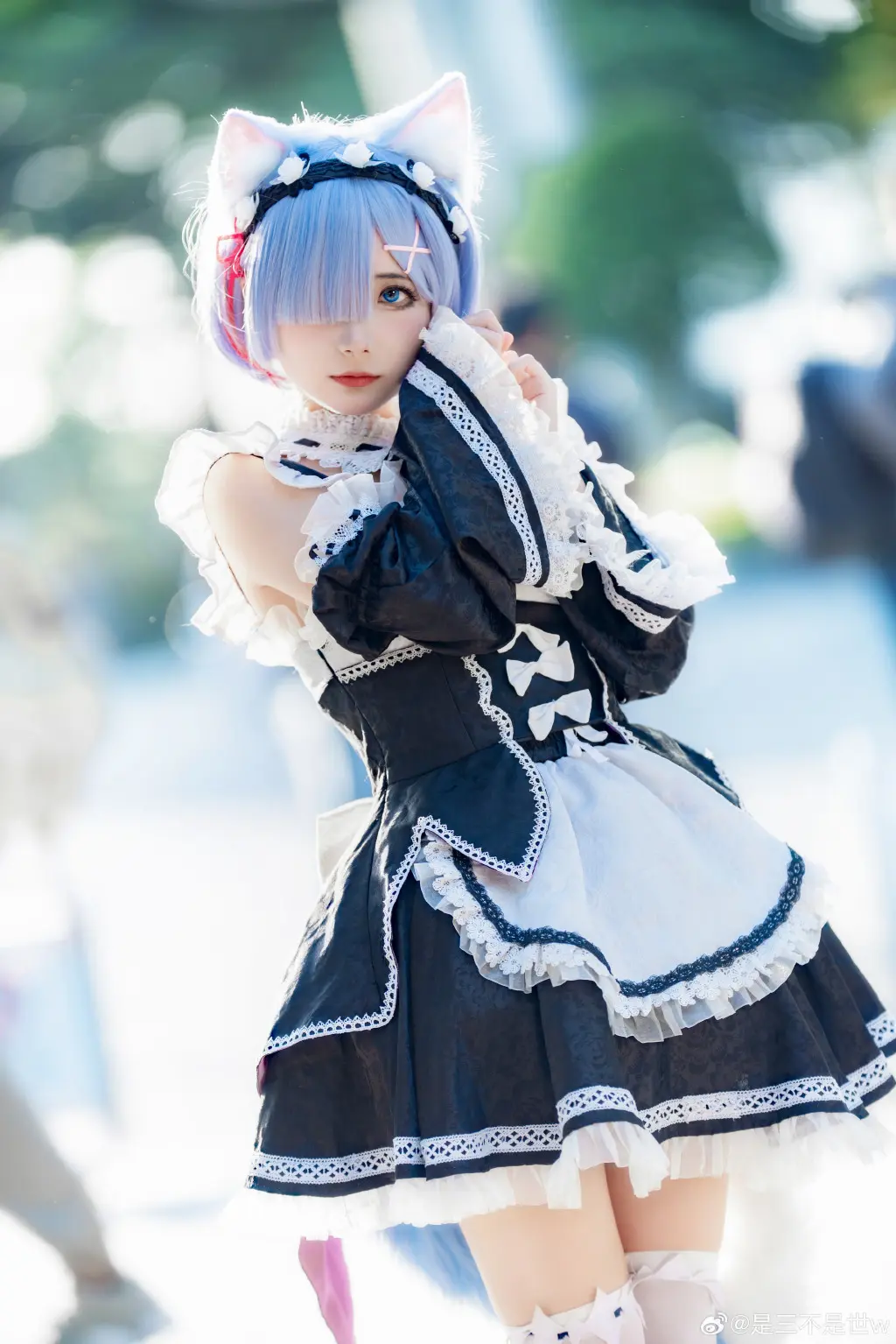 COSPLAY RE0 蕾姆 你就是蕾姆的英雄.@是三不是世w COSPLAY-第13张