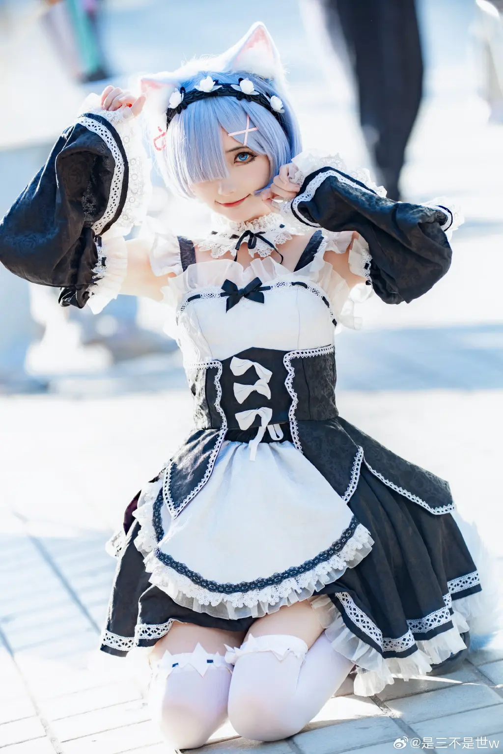 COSPLAY RE0 蕾姆 你就是蕾姆的英雄.@是三不是世w COSPLAY-第17张