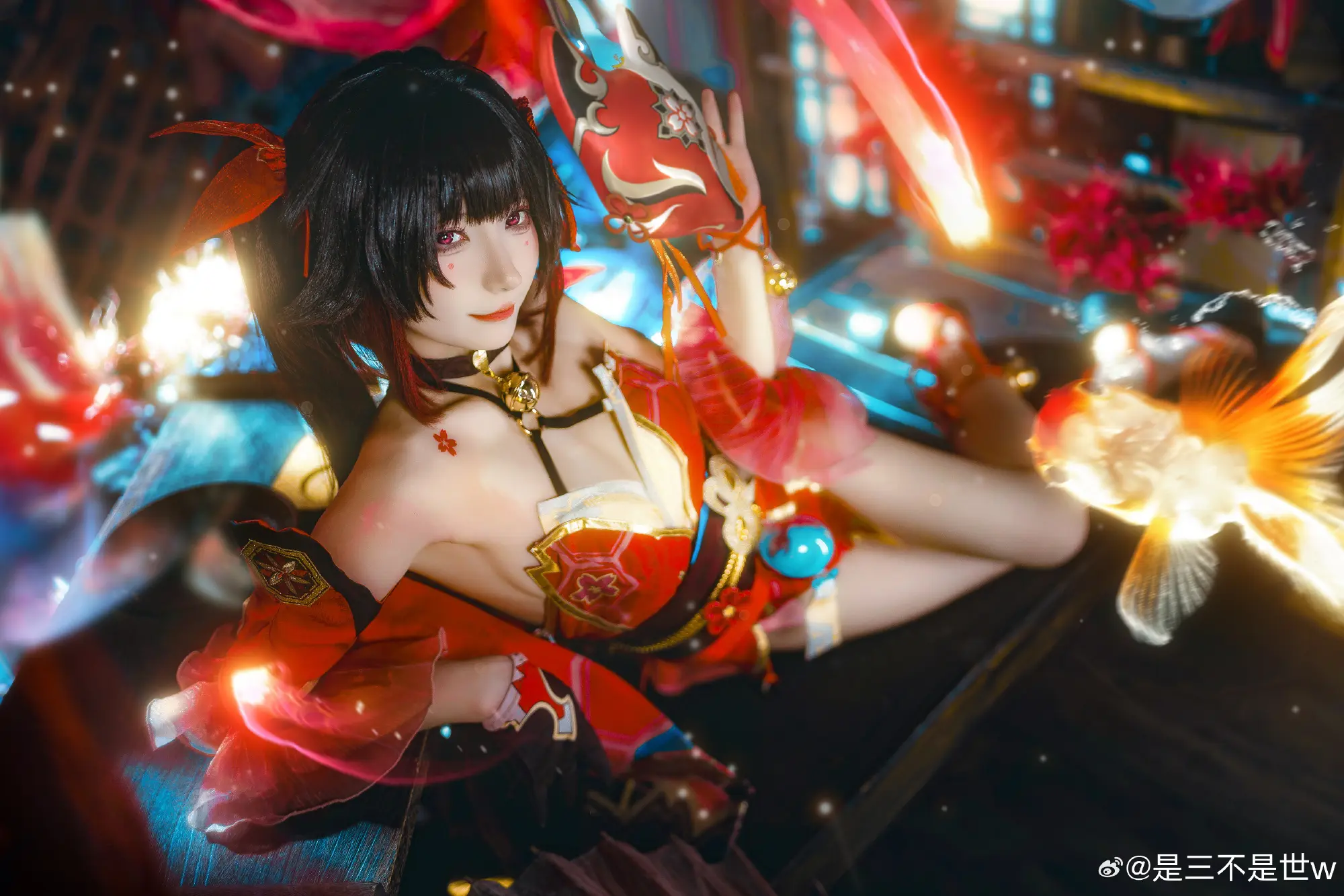 COSPLAY 好啦，不要发愣嘛亲爱的。  崩坏：星穹铁道 花火@是三不是世w COSPLAY-第6张