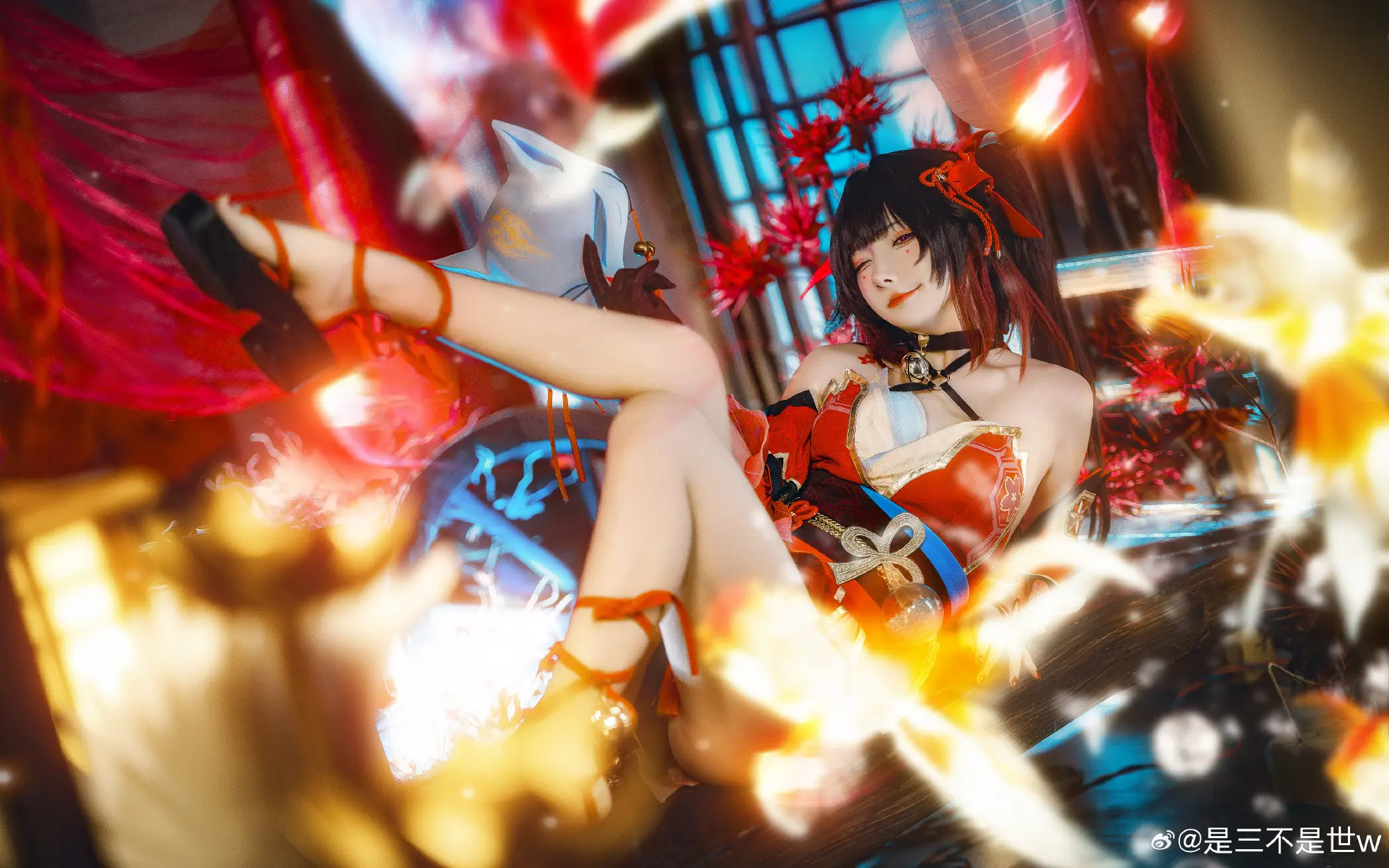 COSPLAY 好啦，不要发愣嘛亲爱的。  崩坏：星穹铁道 花火@是三不是世w COSPLAY-第7张