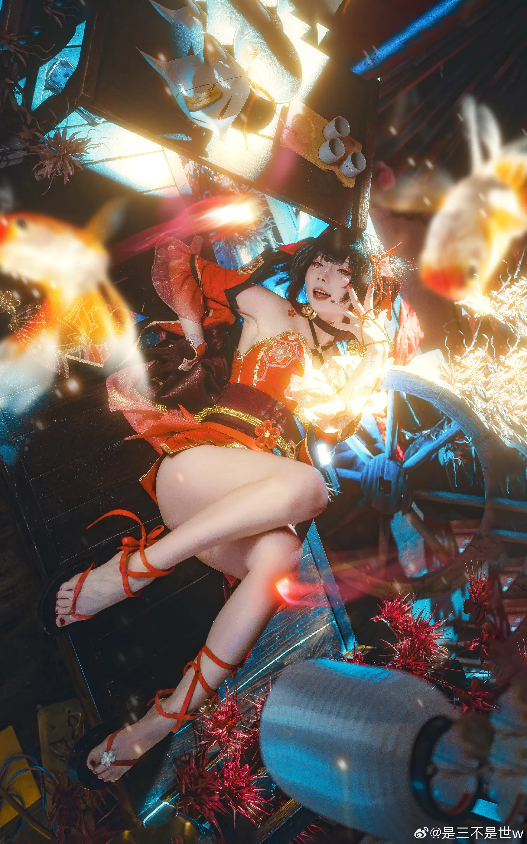 COSPLAY 好啦，不要发愣嘛亲爱的。  崩坏：星穹铁道 花火@是三不是世w COSPLAY-第4张