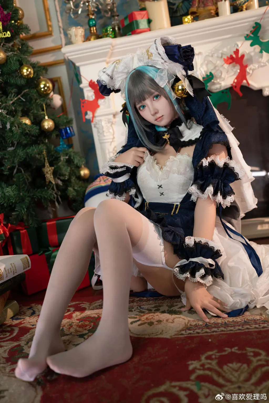 COSPLAY 碧蓝航线 圣诞快乐~ 发个柴郡猫猫🐱大家康康@喜欢爱理吗-公众号小姨ai