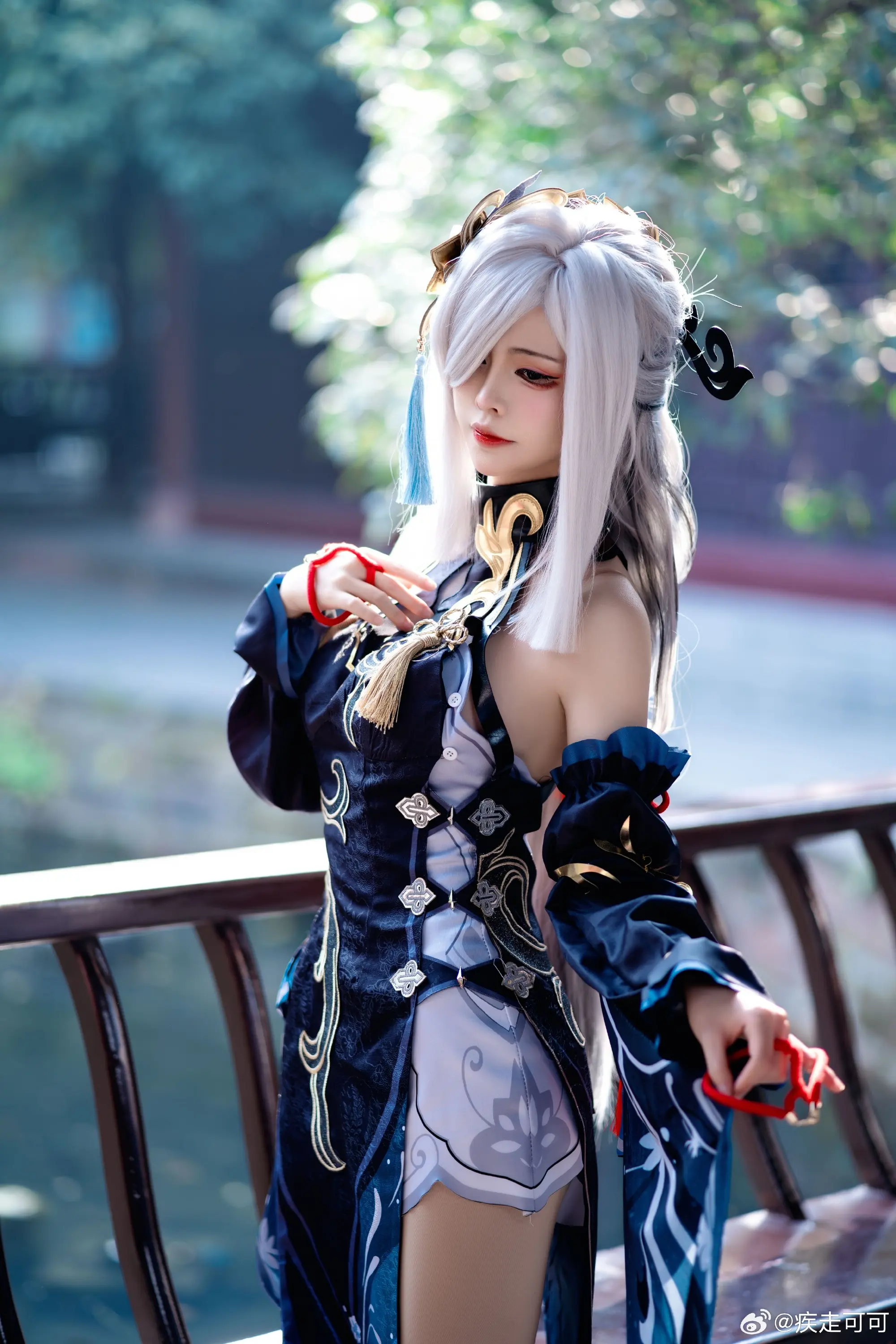 cosplay 你是喜欢人间的灯火还是山林的月光 申鹤 原神@疾走可可 COSPLAY-第7张
