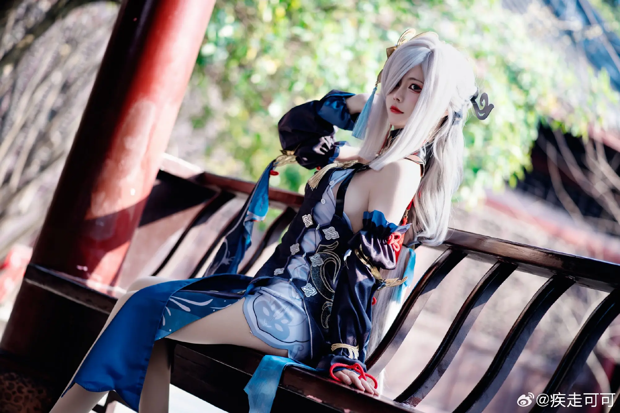 cosplay 你是喜欢人间的灯火还是山林的月光 申鹤 原神@疾走可可 COSPLAY-第8张