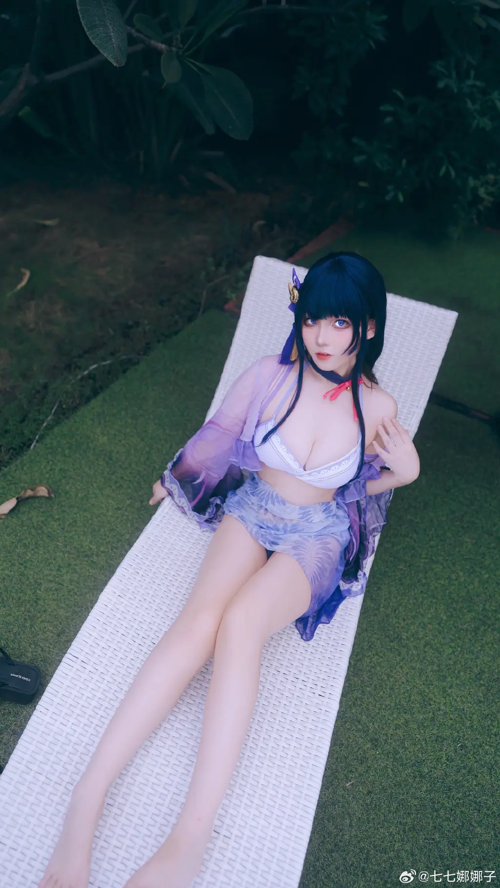 cosplay 原神 雷电将军泳装cos@七七娜娜子 COSPLAY-第8张