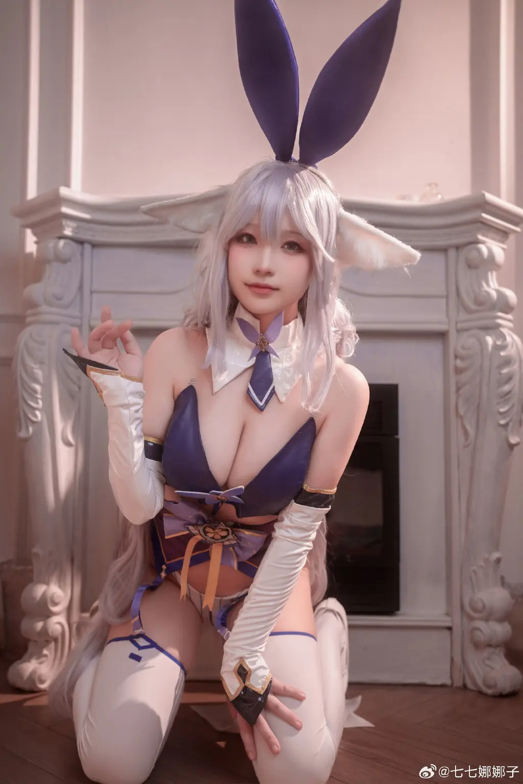 cosplay 指挥官喜欢这身新装扮吗？ 碧蓝航线 信浓同人兔女郎cos@七七娜娜子 COSPLAY-第6张
