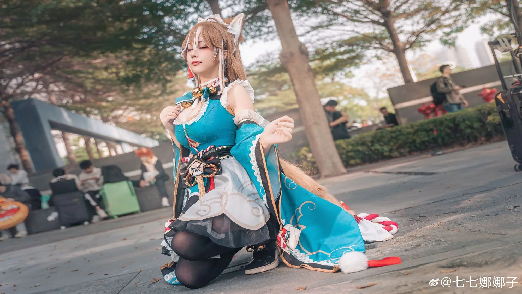 COSPLAY 希娜小姐女仆的返图来了～这套超可爱，希望下次漫展能多出作品吧～ 原神@七七娜娜子 COSPLAY-第5张