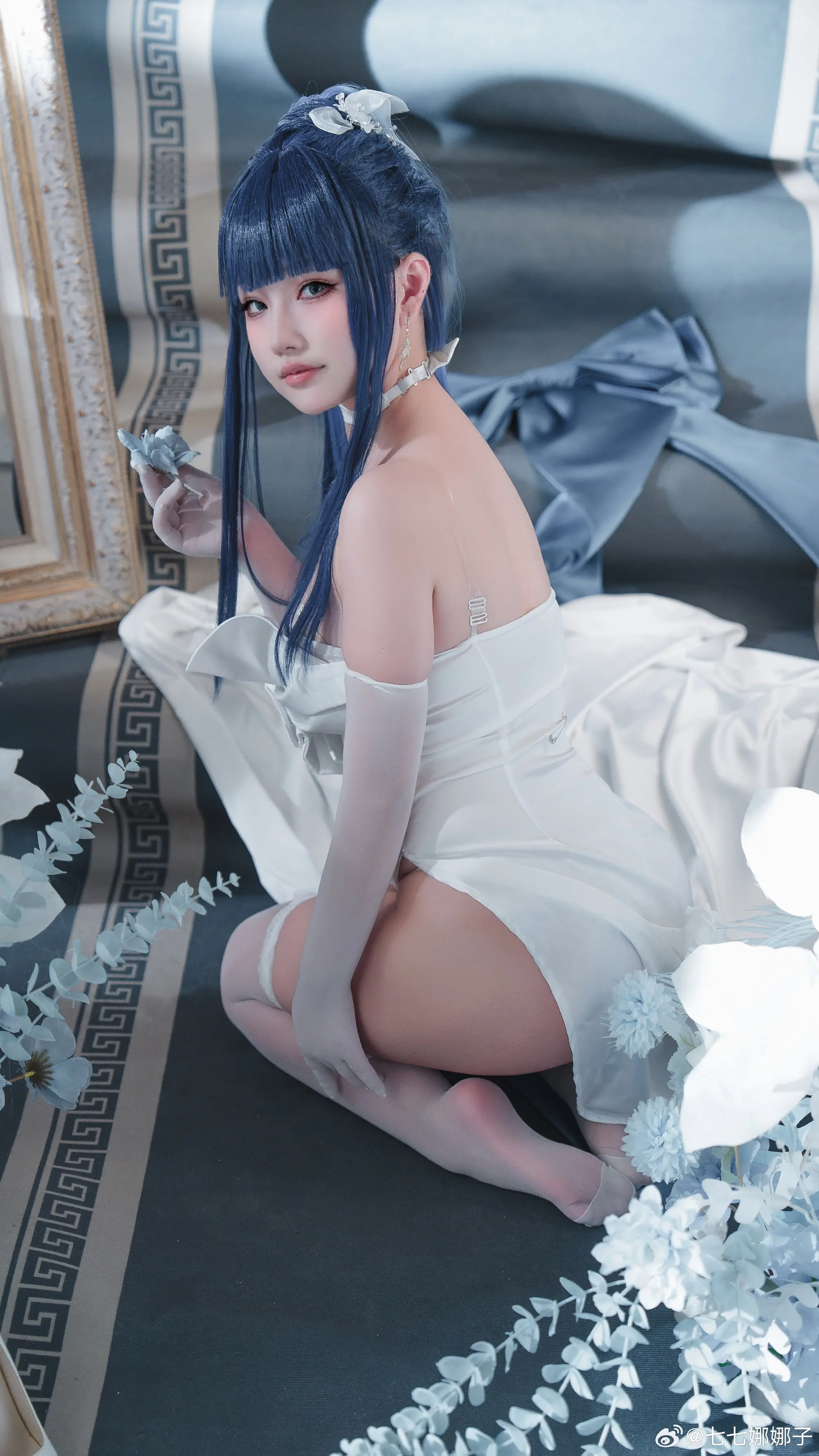 COSPLAY 晚礼服是我选的设计…！但说到底都是为了工作…！ 碧蓝档案 纱织cos@七七娜娜子 COSPLAY-第10张