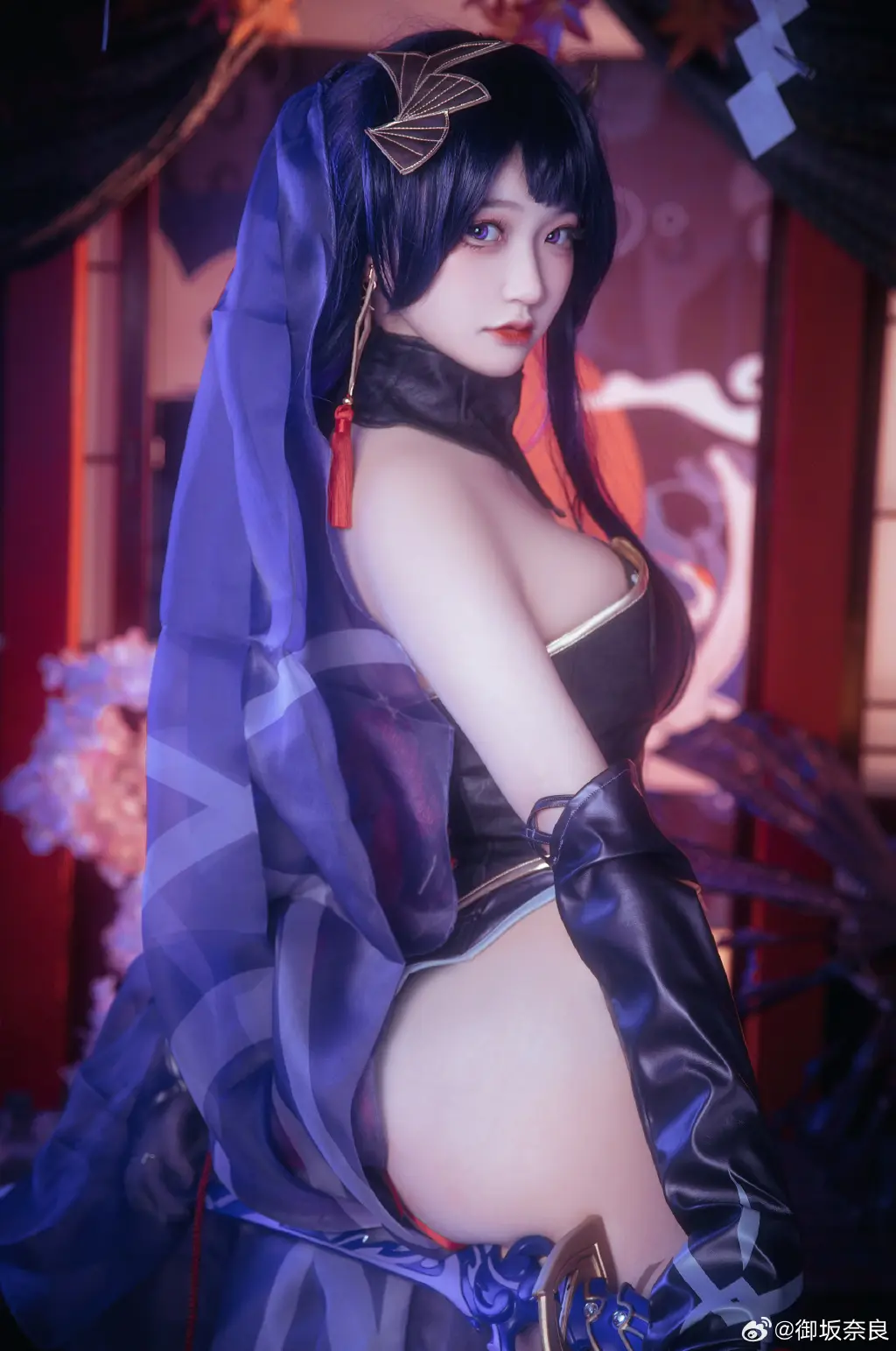 cosplay 最近大家都在问这套图所以再发一下٩(๑`н´๑)۶ 原神 雷电将军@御坂奈良 COSPLAY-第5张