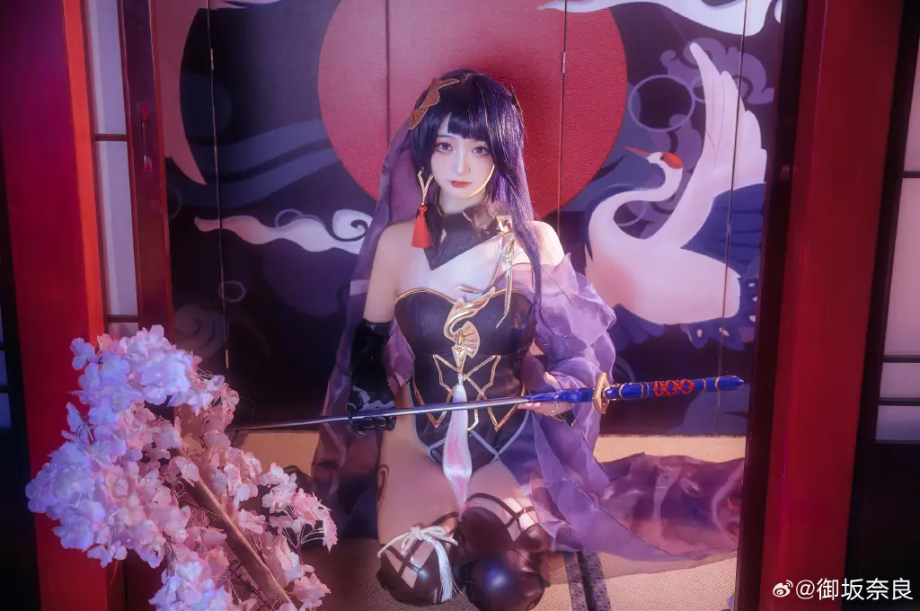 cosplay 最近大家都在问这套图所以再发一下٩(๑`н´๑)۶ 原神 雷电将军@御坂奈良 COSPLAY-第8张
