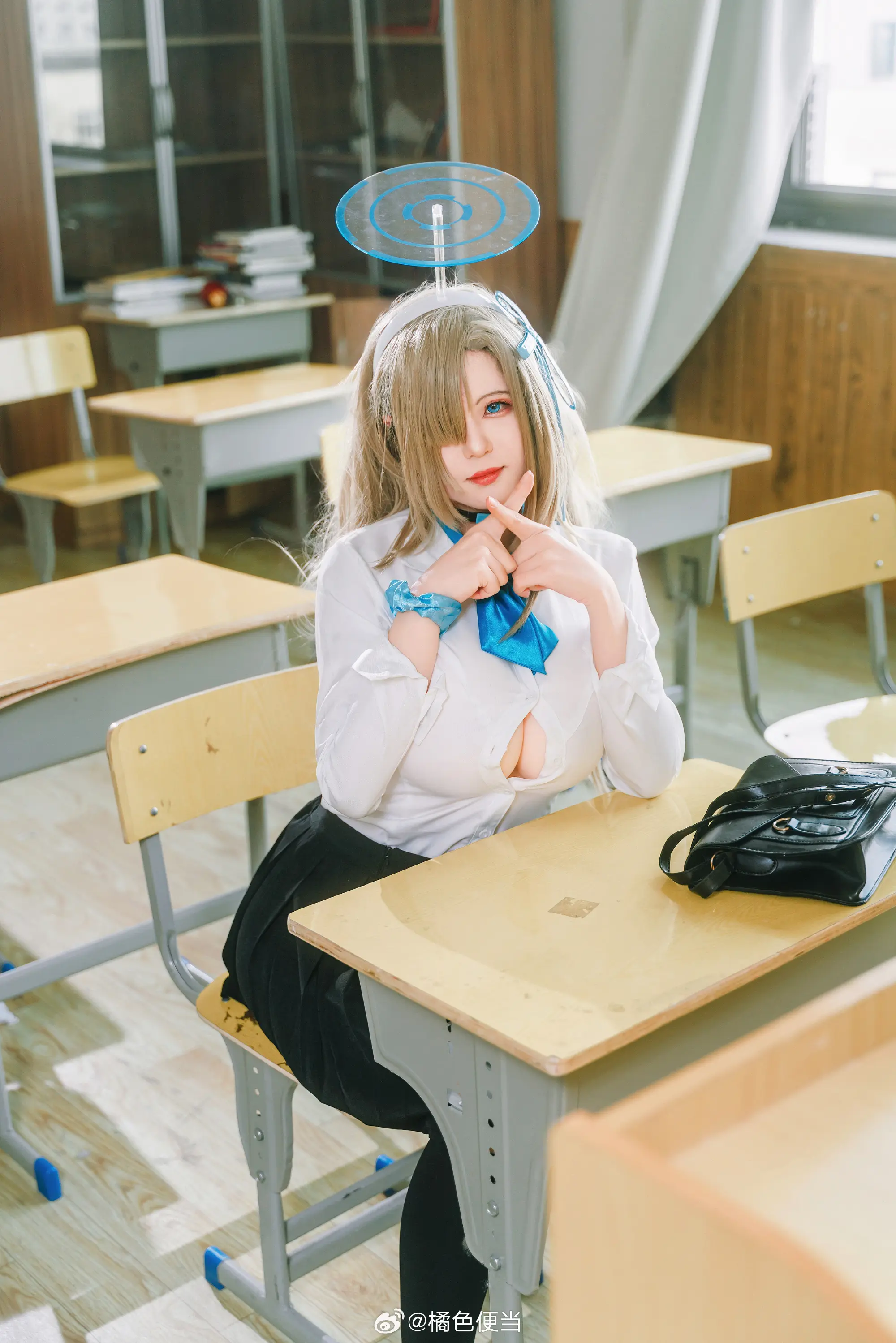 cosplay 老师。。可要好好给我辅导功课呀～ 蔚蓝档案  明日奈@橘色便当 COSPLAY-第2张