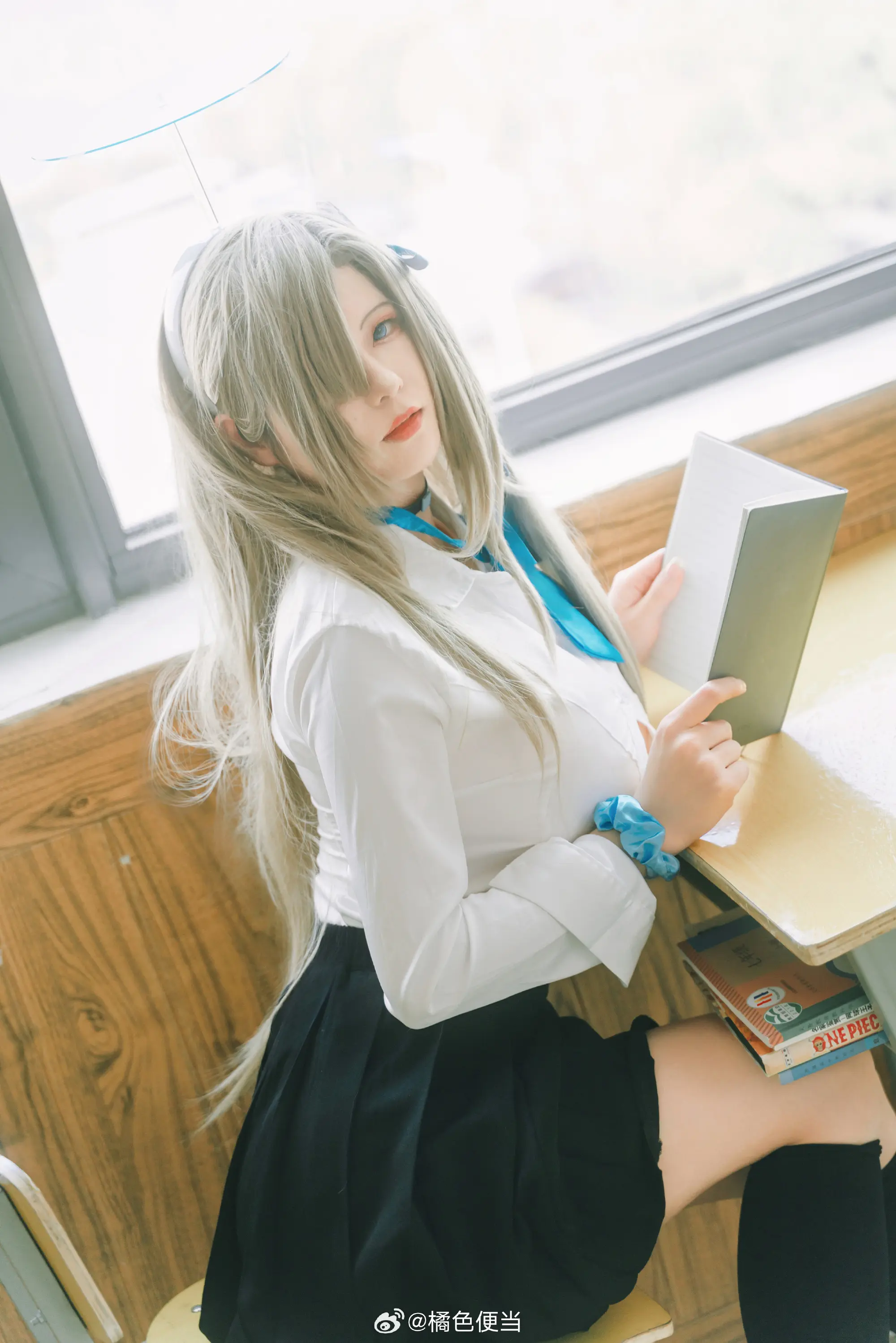 cosplay 老师。。可要好好给我辅导功课呀～ 蔚蓝档案  明日奈@橘色便当 COSPLAY-第3张