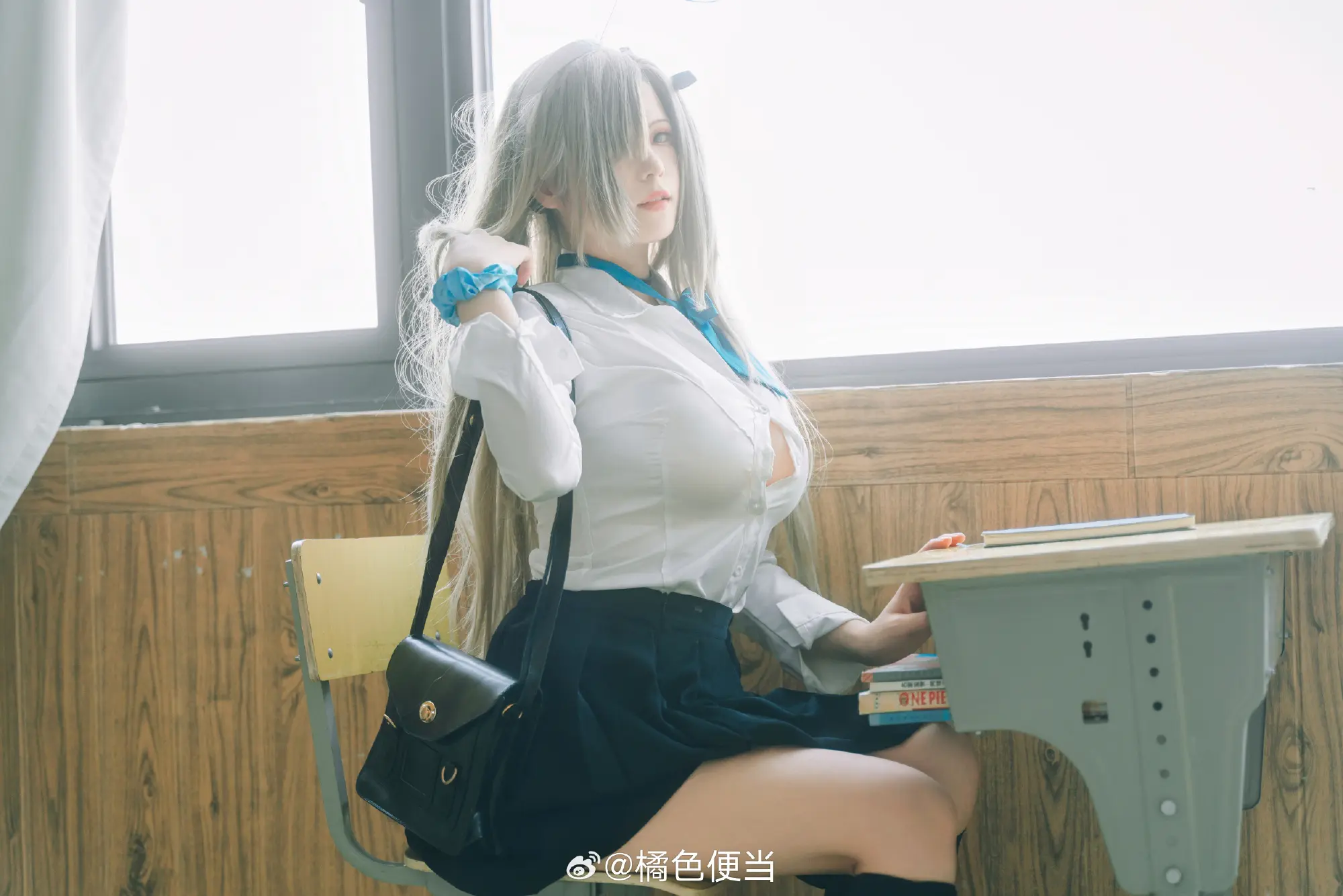 cosplay 老师。。可要好好给我辅导功课呀～ 蔚蓝档案  明日奈@橘色便当 COSPLAY-第4张