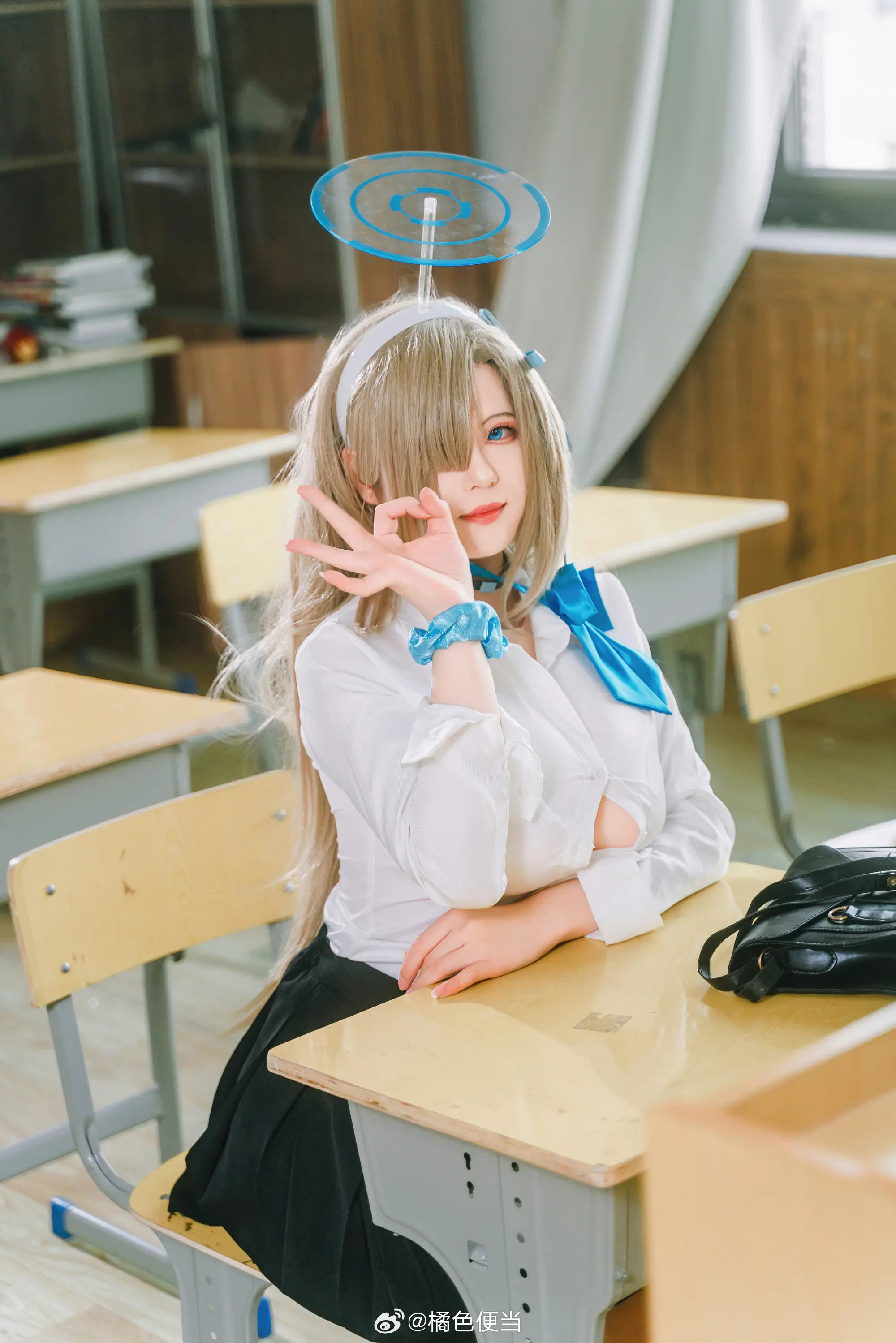 cosplay 老师。。可要好好给我辅导功课呀～ 蔚蓝档案  明日奈@橘色便当 COSPLAY-第6张
